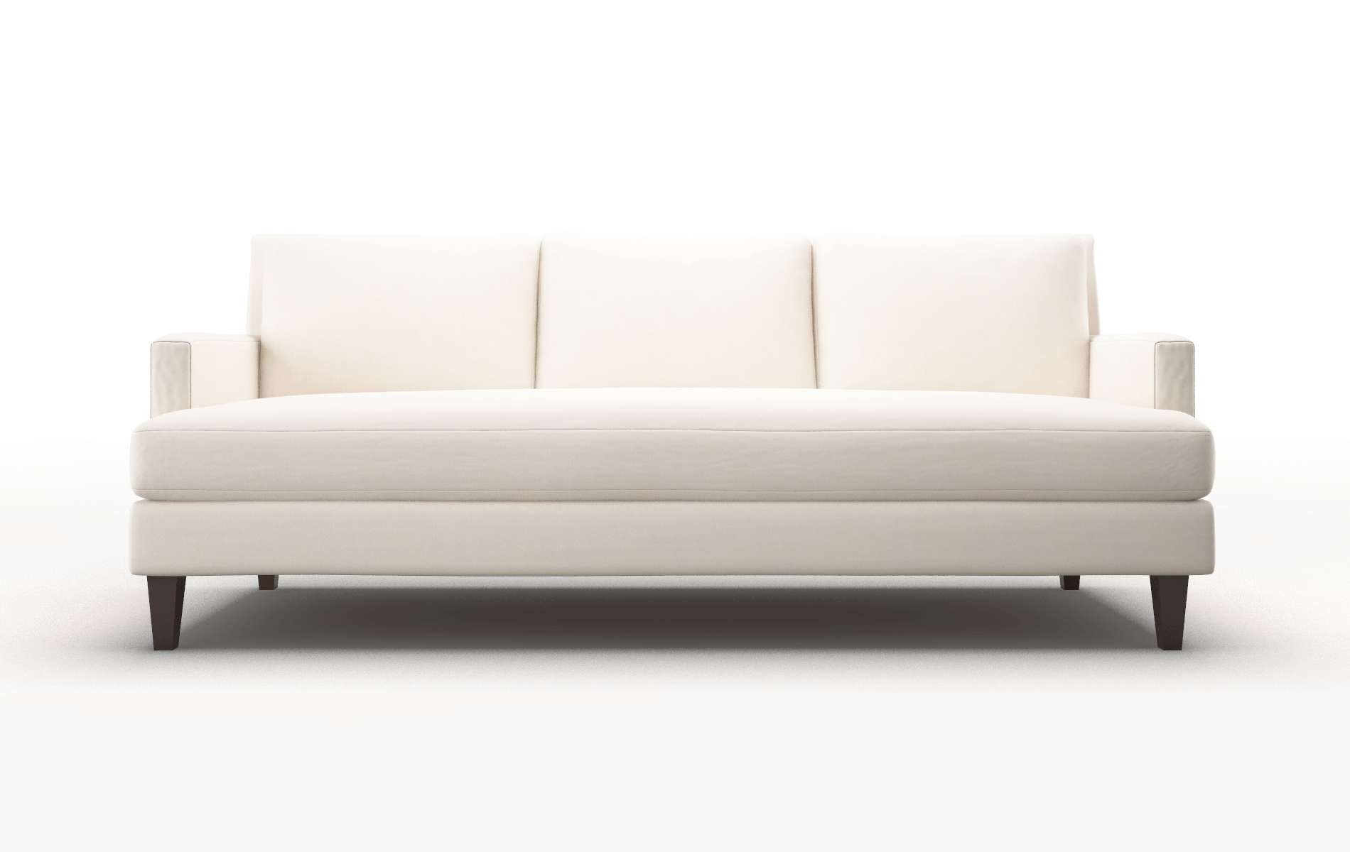 Marseille Blanche Milky Sofa espresso legs 1