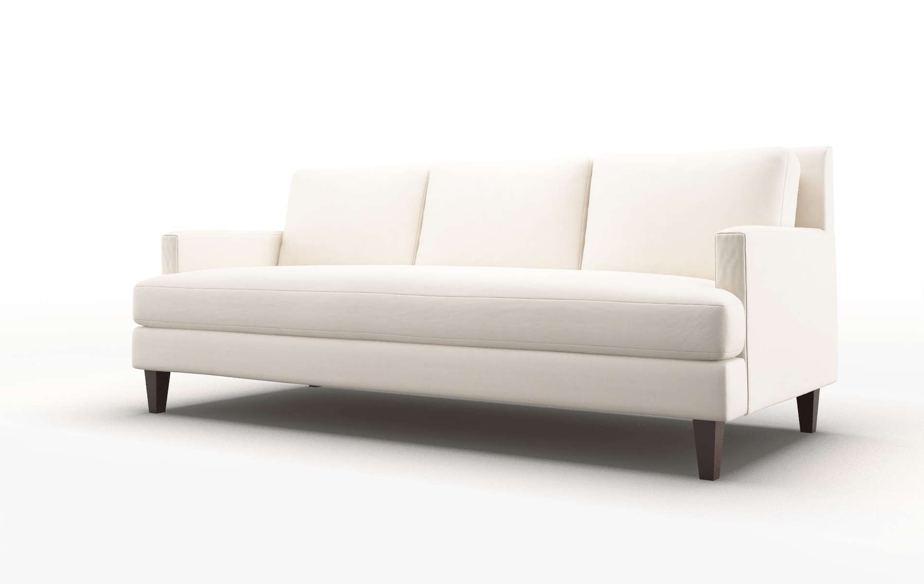 Marseille Blanche Milky Sofa espresso legs 4