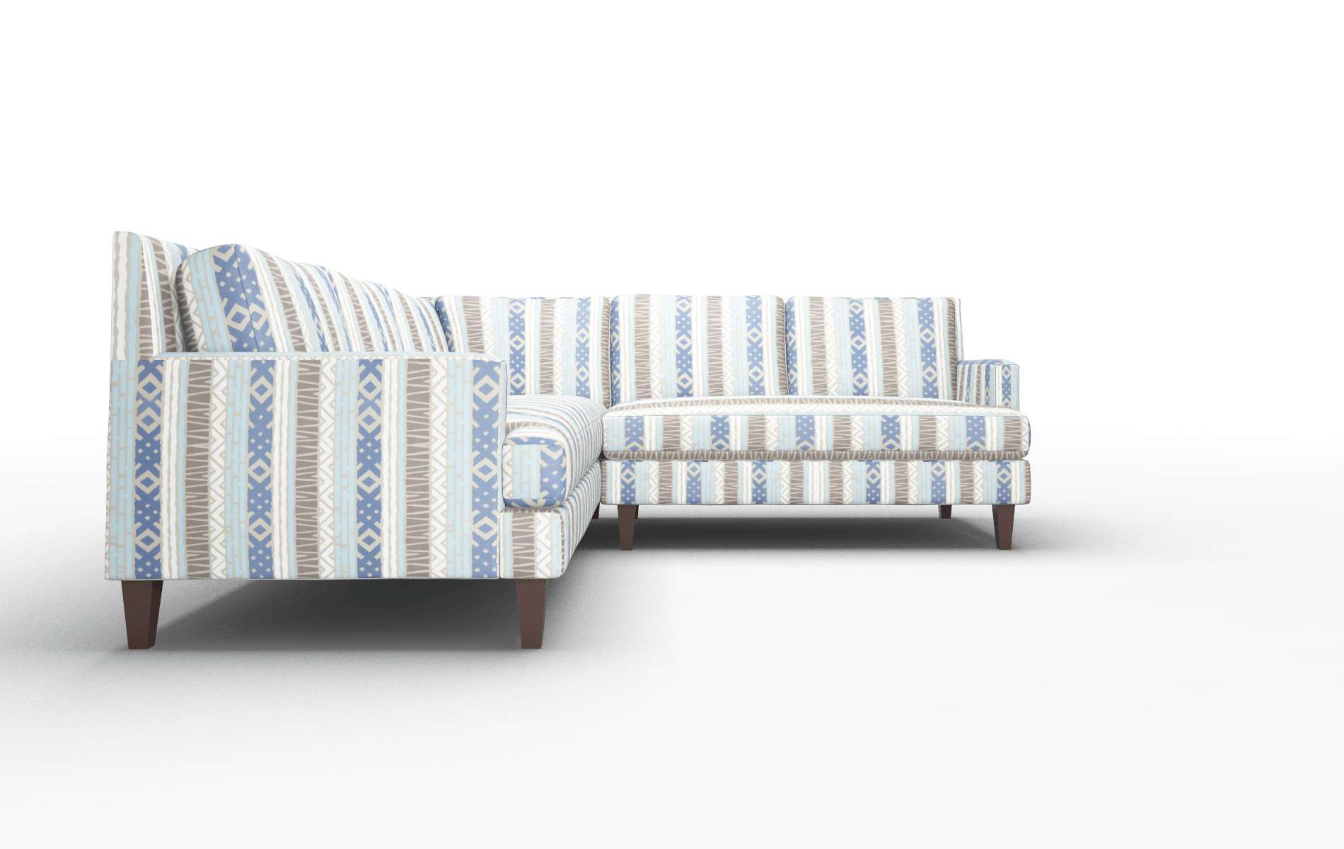 Marseille Bodhi Indigo Sectional espresso legs 2