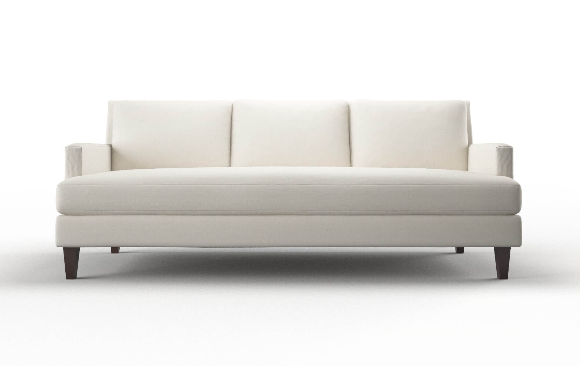Marseille Bungalow Ivory Sofa espresso legs 1