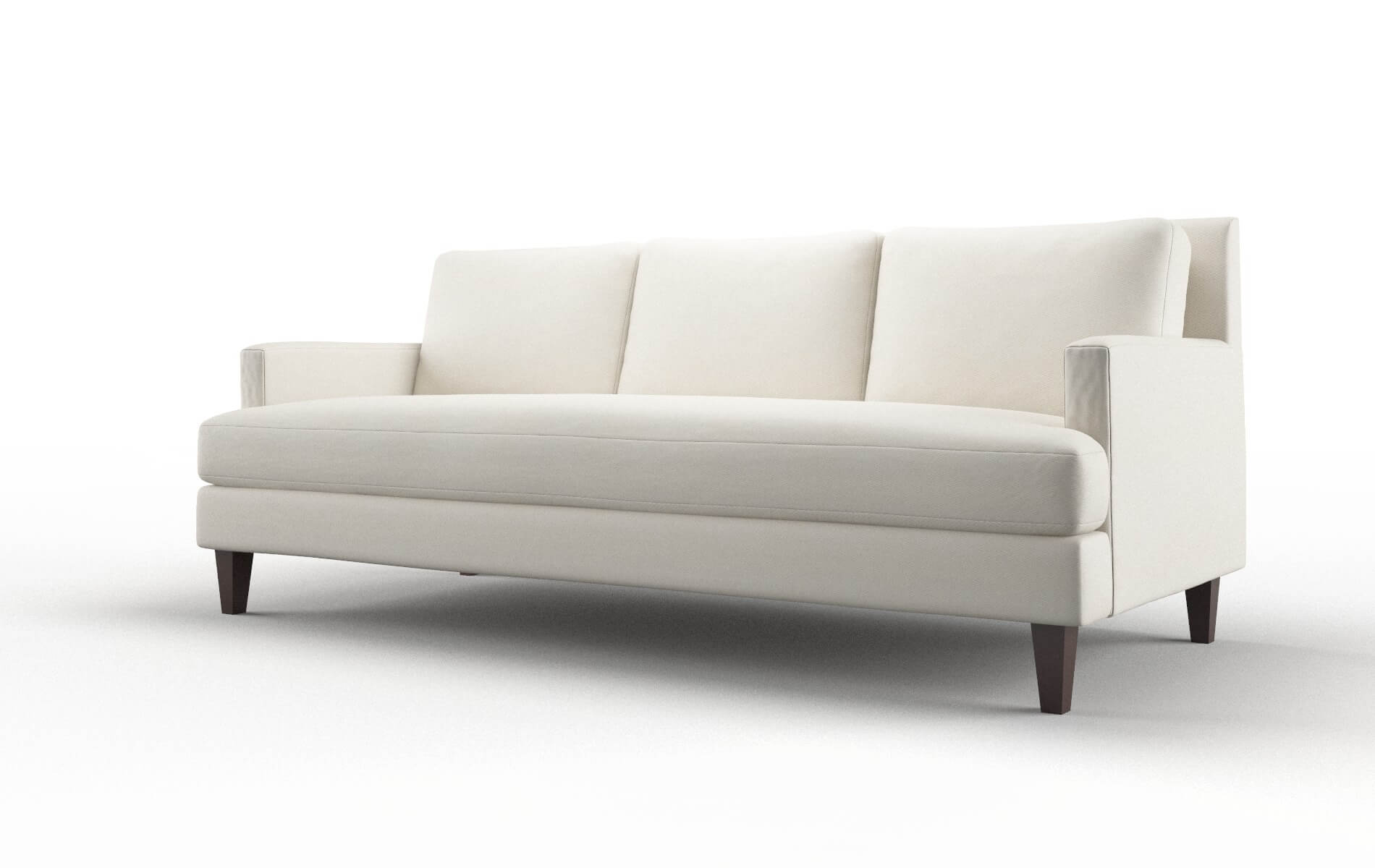 Marseille Bungalow Ivory Sofa espresso legs 4