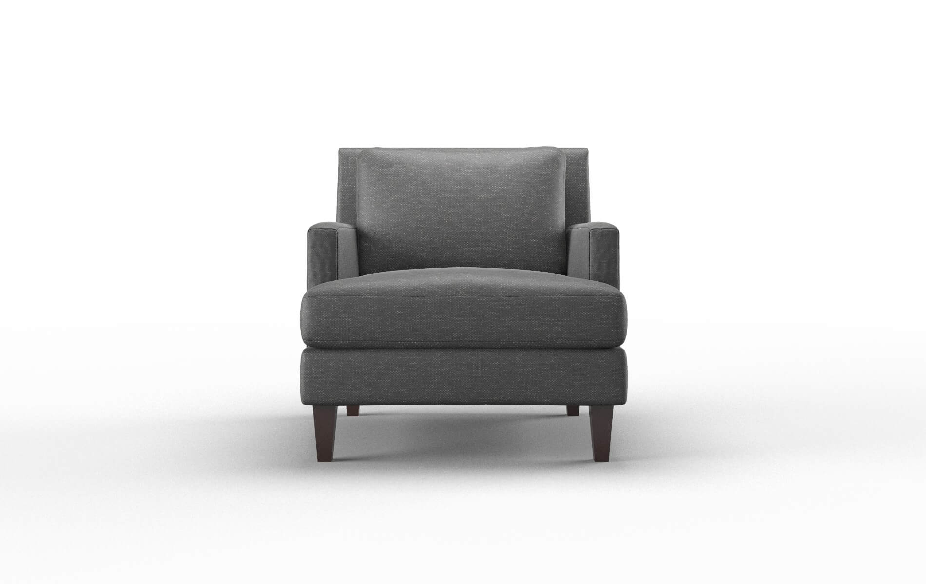 Marseille Chance denim Chair Espresso Legs  1