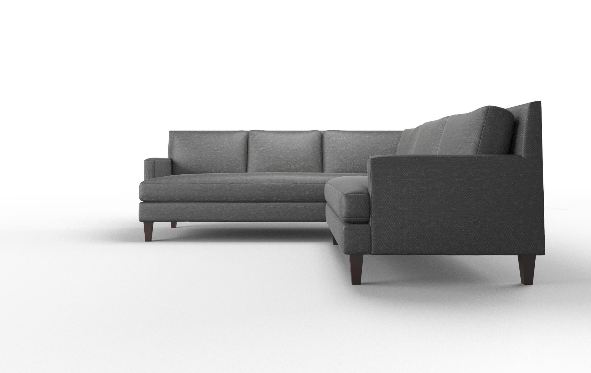Marseille Chance Denim Sectional espresso legs 5