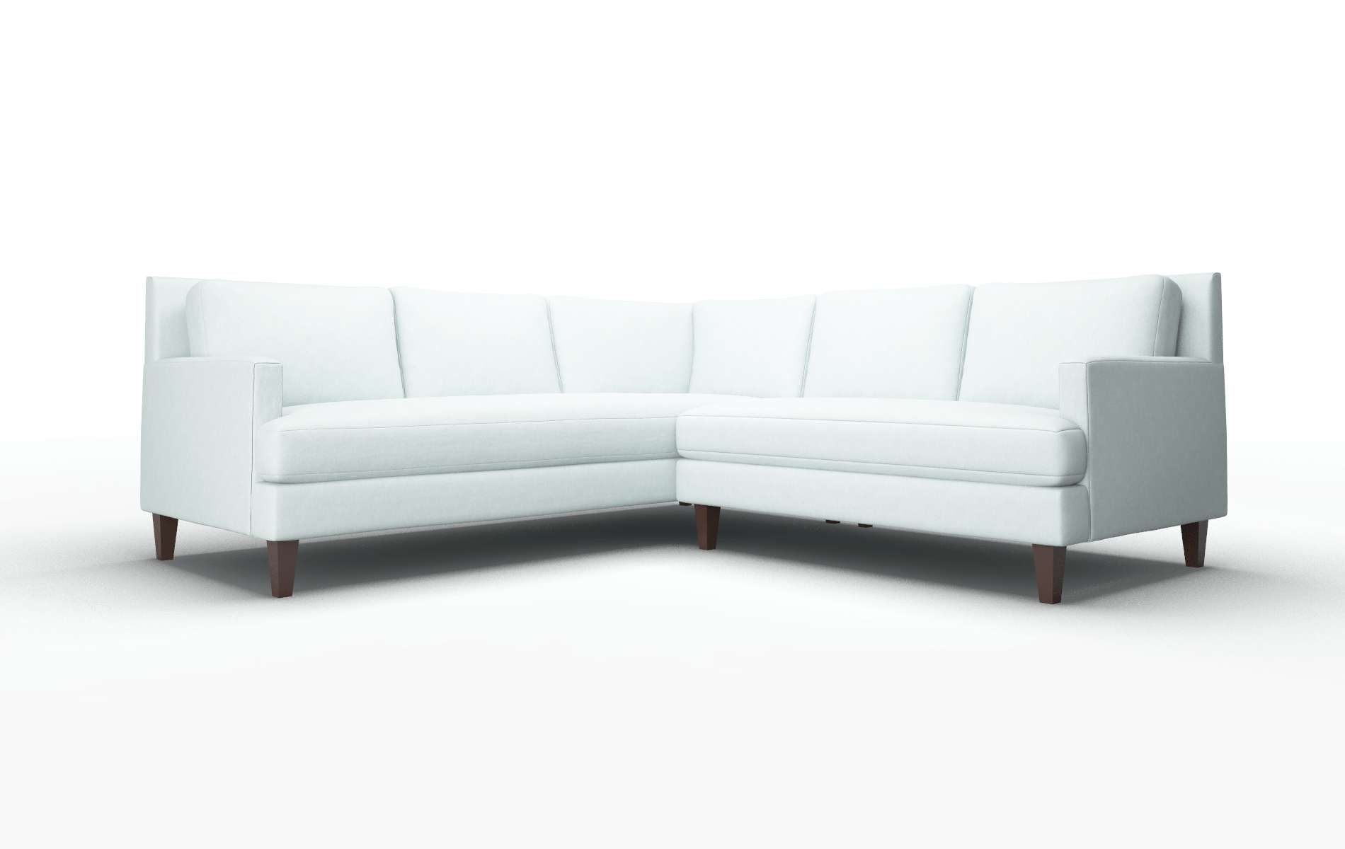 Marseille Clyde cornflower Sectional Espresso Legs  1
