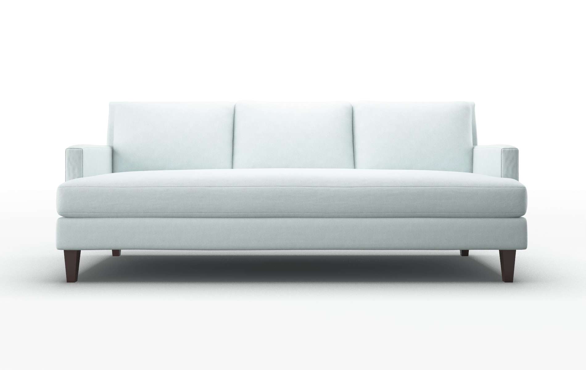 Marseille Clyde Cornflower Sofa espresso legs 1