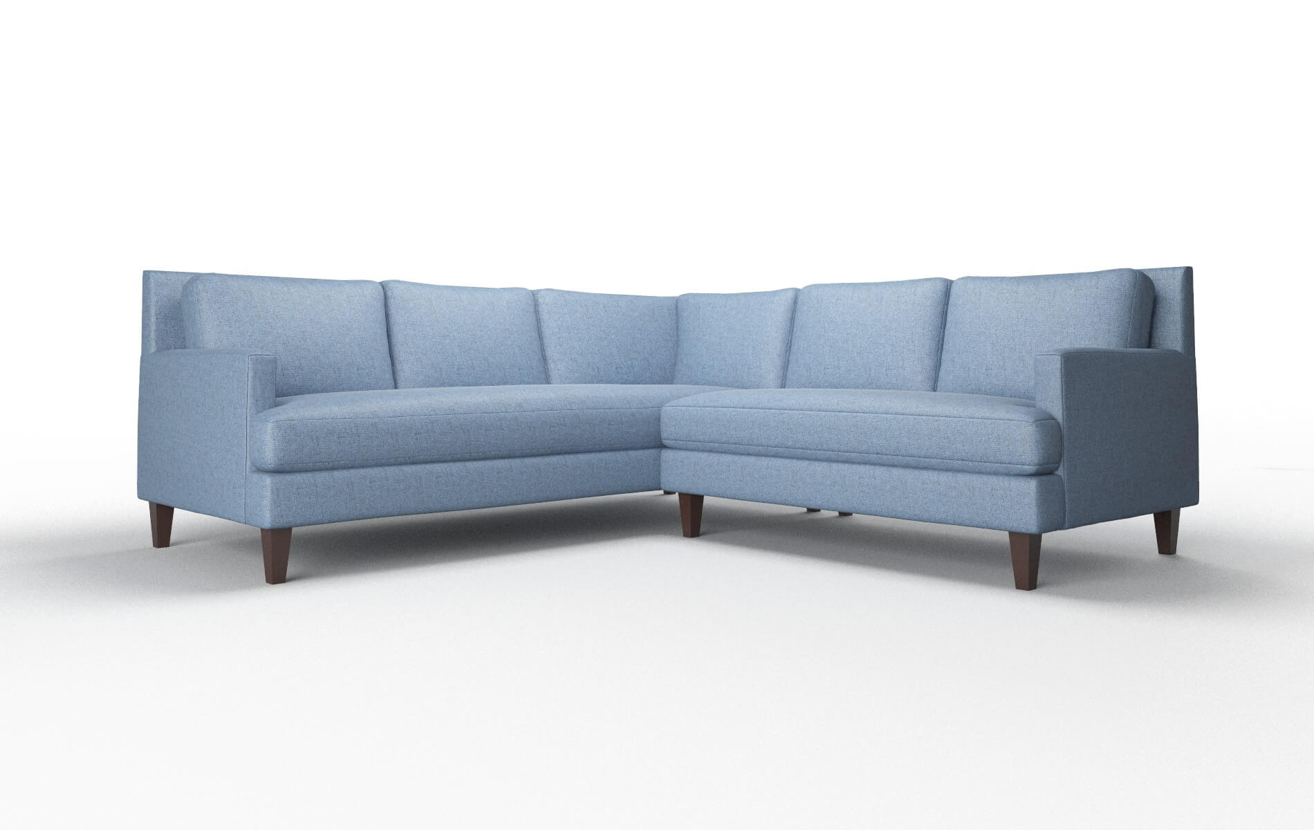 Marseille Clyde Deep_ocean Sectional espresso legs 1