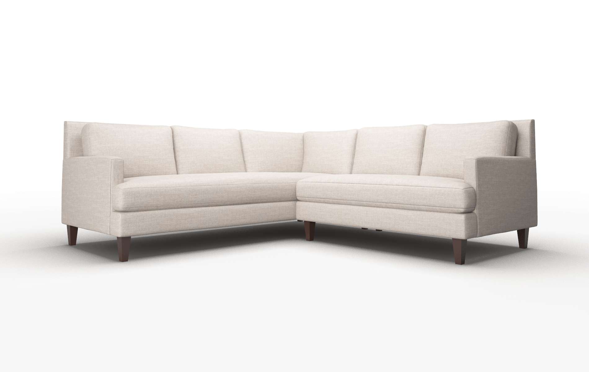 Marseille Clyde dolphin Sectional Espresso Legs  1