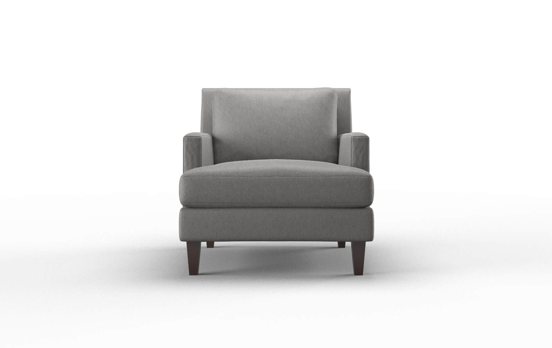 Marseille Cosmo Charcoal Chair espresso legs 1