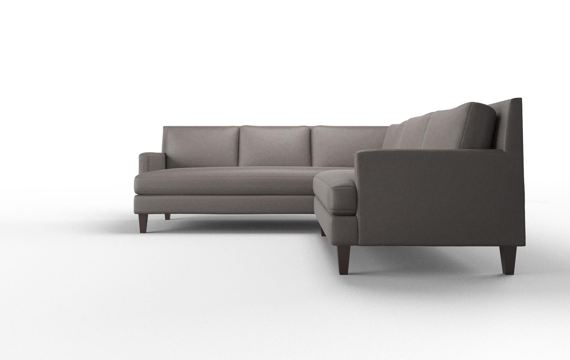 Marseille Cosmo Chocolate Sectional espresso legs 5