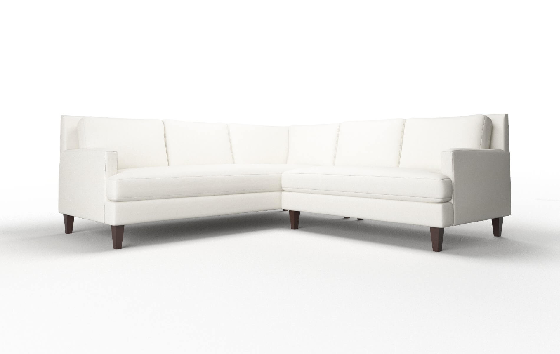 Marseille Cosmo ivory Sectional Espresso Legs  1