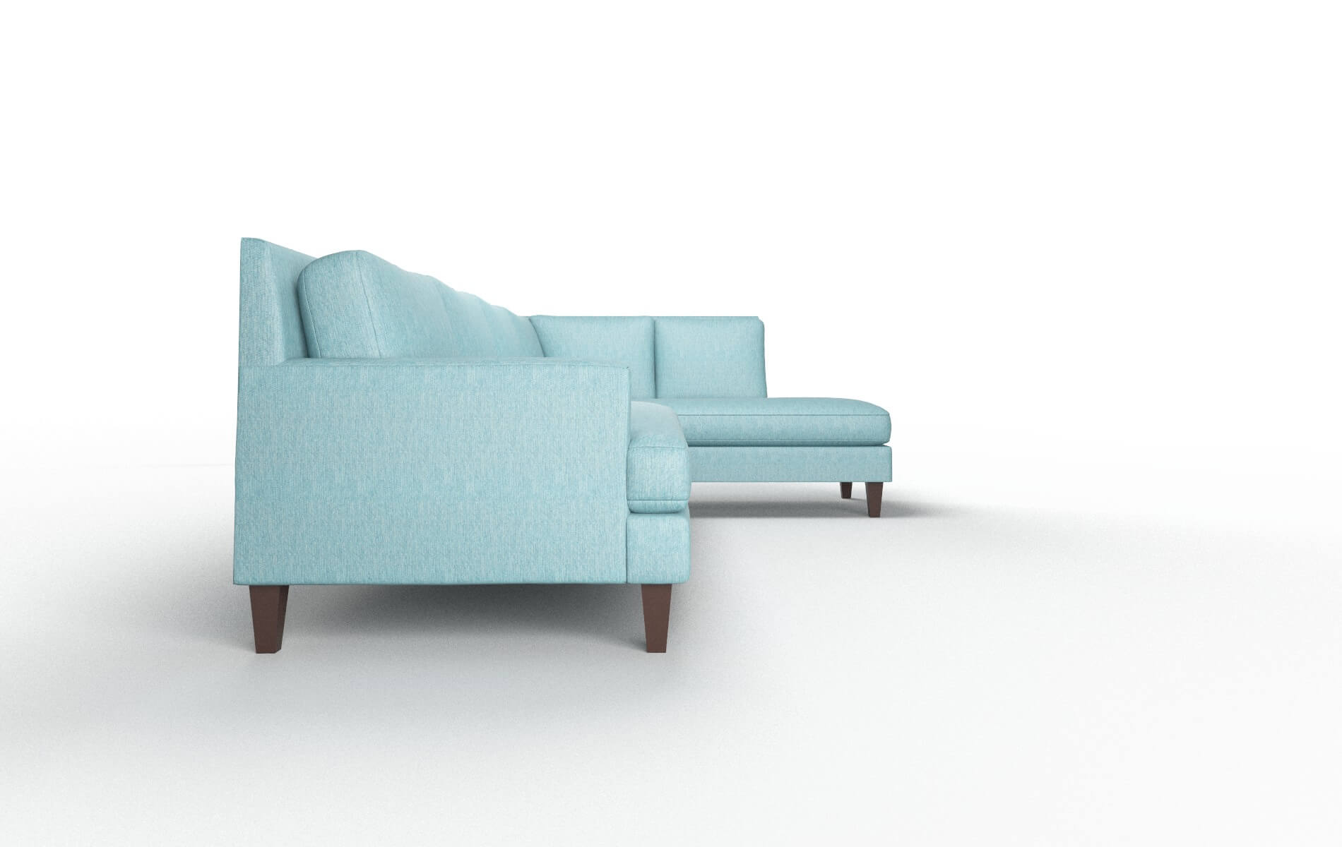 Marseille Cosmo Turquoise Panel espresso legs 3