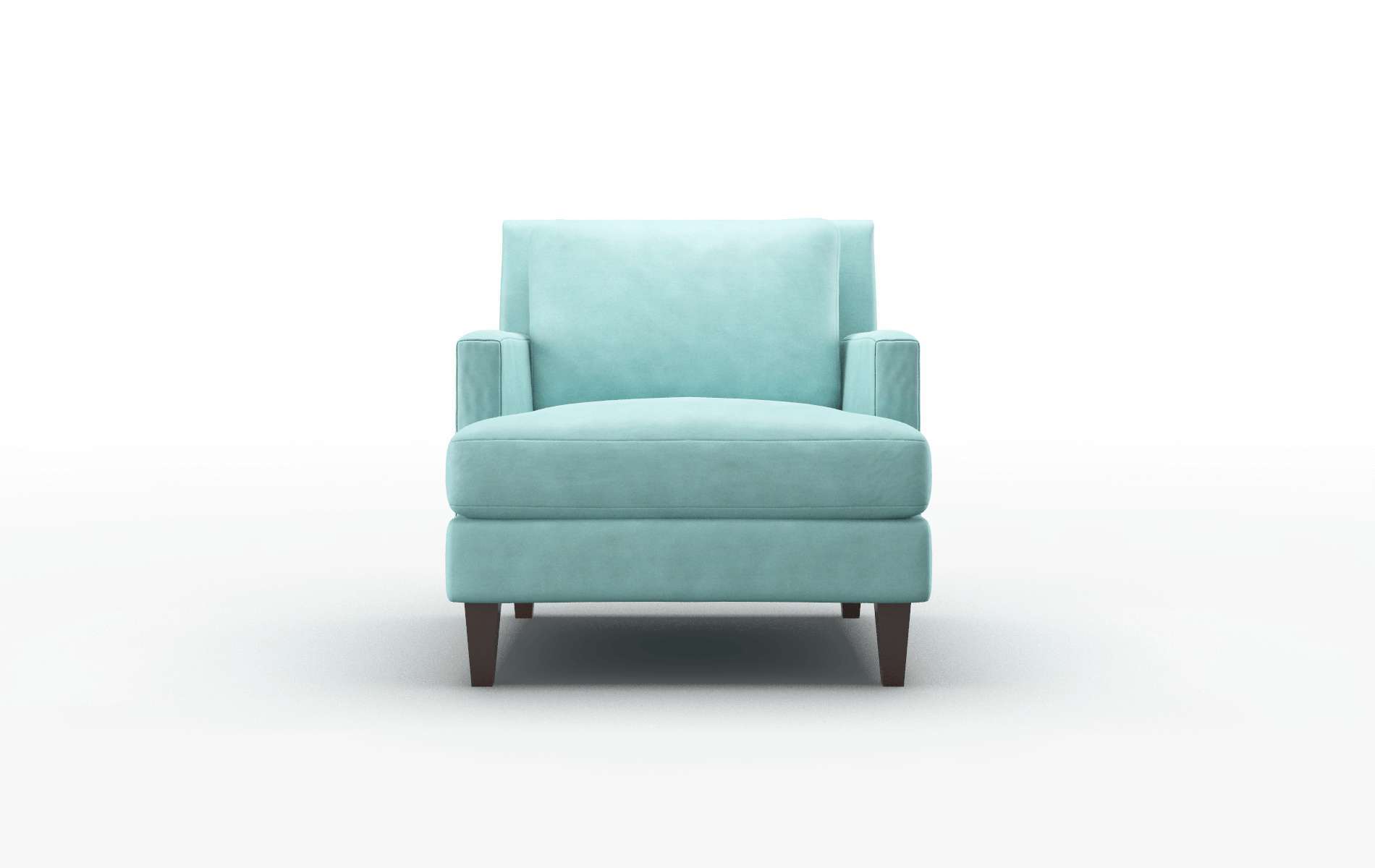 Marseille Curious Turquoise Chair espresso legs 1