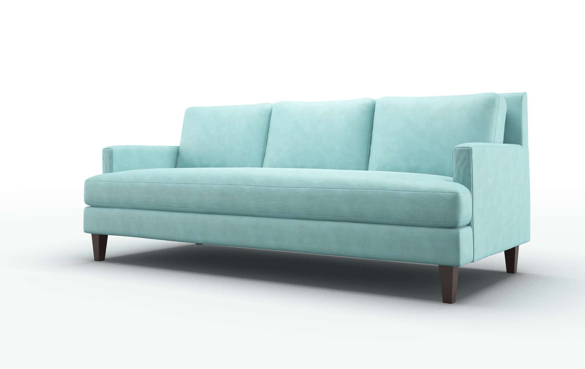 Marseille Curious Turquoise Sofa espresso legs 4