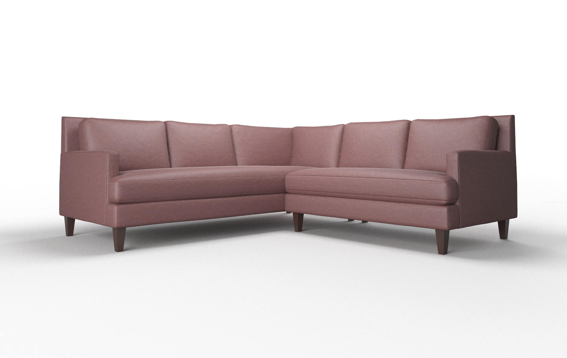 Marseille Derby Berry Sectional espresso legs 1