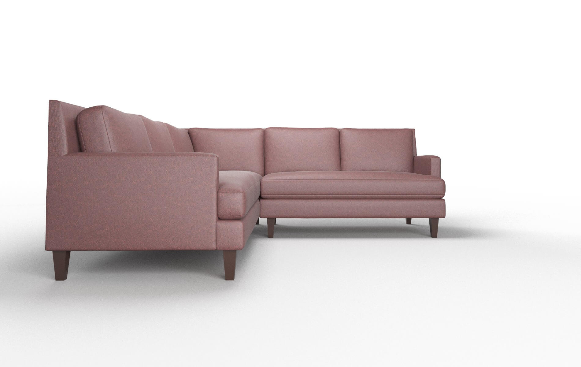 Marseille Derby Berry Sectional espresso legs 2