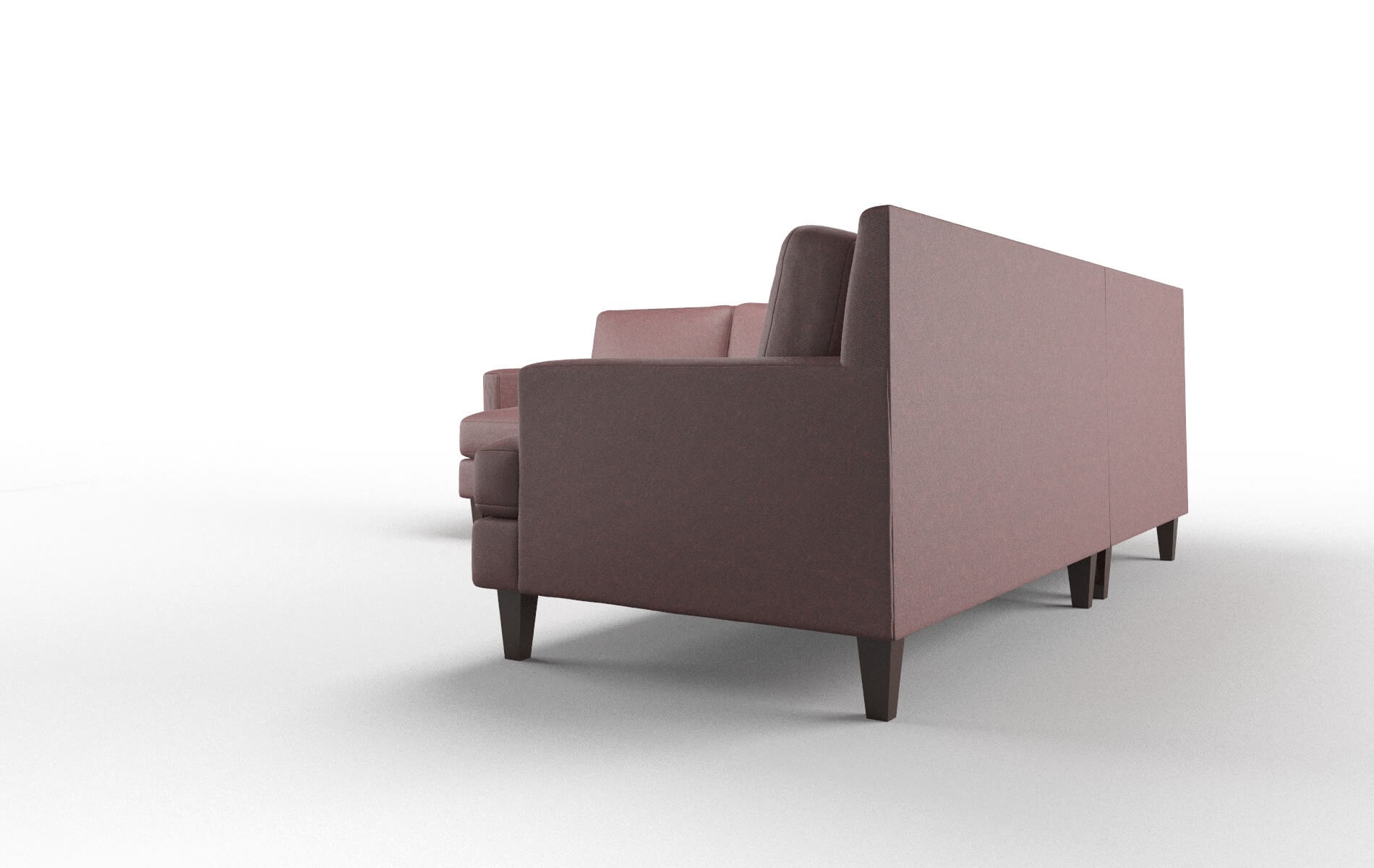 Marseille Derby Berry Sectional espresso legs 4