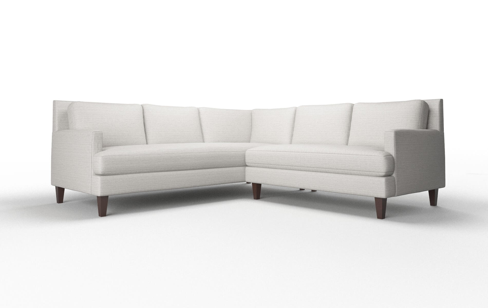 Marseille Derby Grey Sectional espresso legs 1