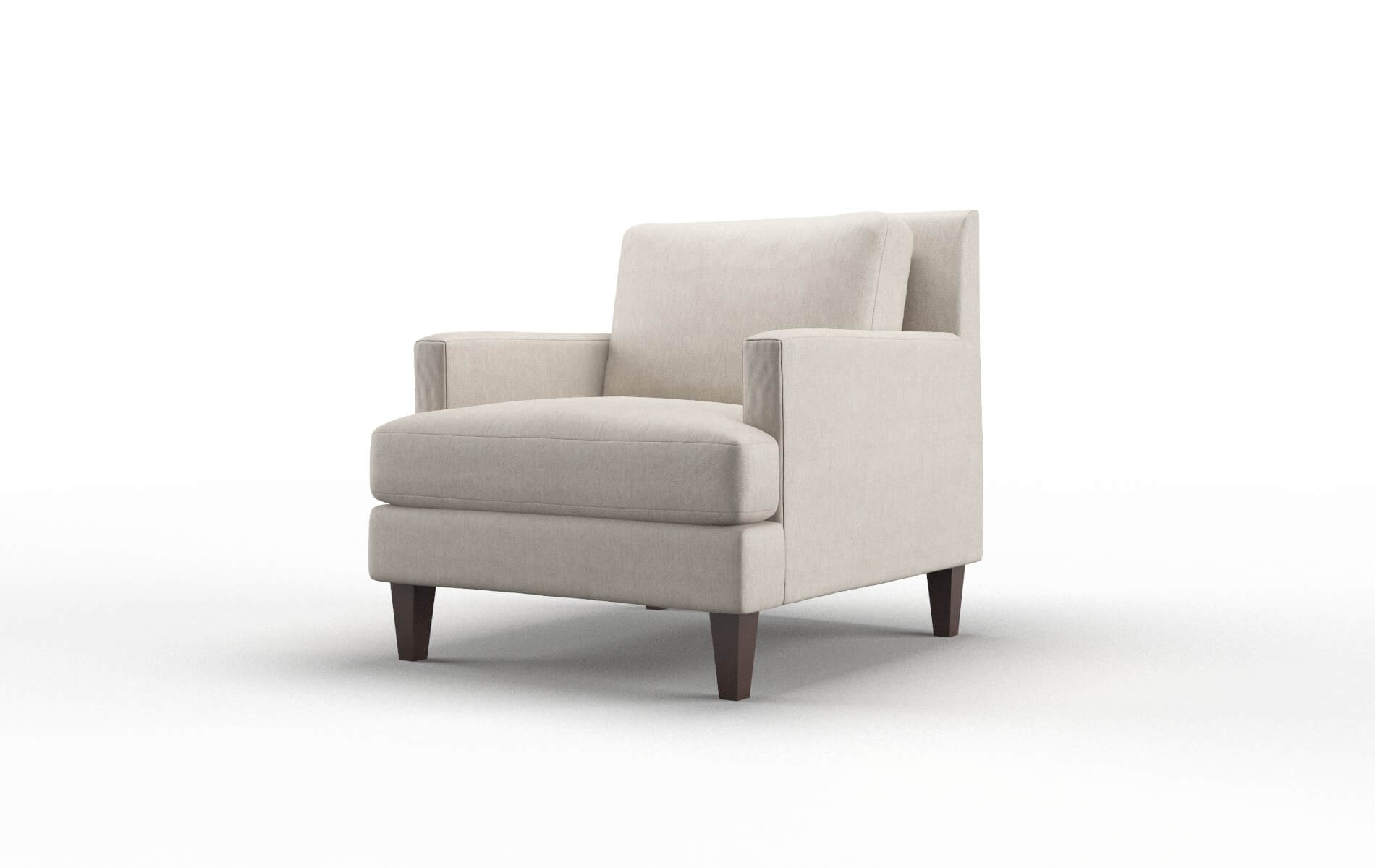 Marseille Derby Linen Chair espresso legs 4