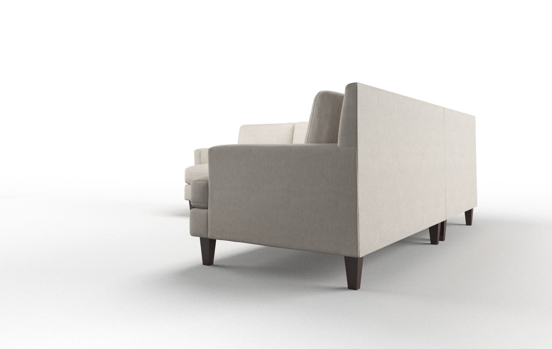 Marseille Derby Linen Sectional espresso legs 4