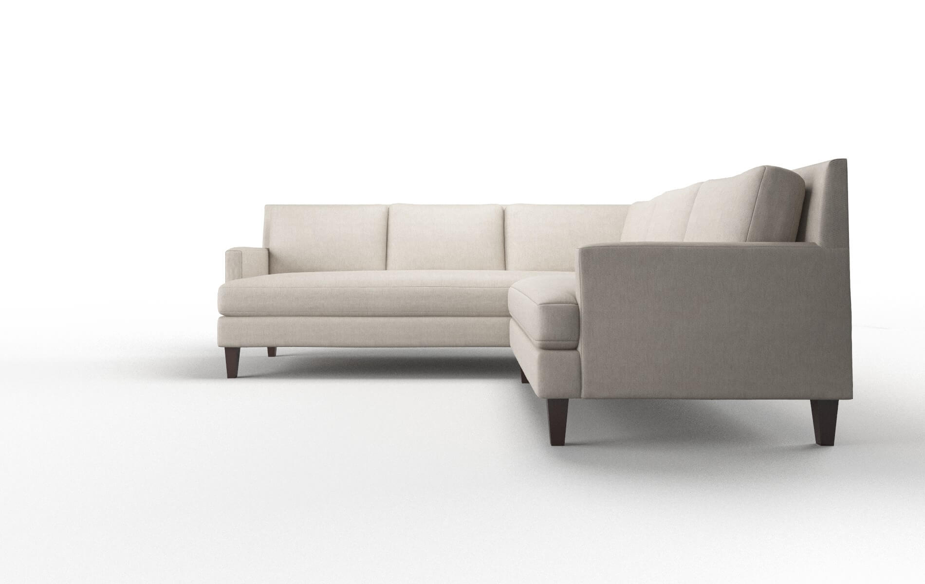 Marseille Derby Linen Sectional espresso legs 5
