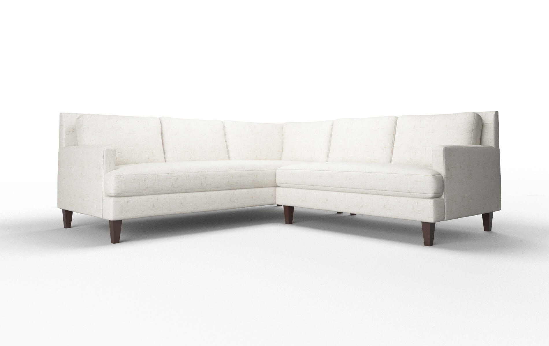 Marseille Derby Taupe Sectional espresso legs 1