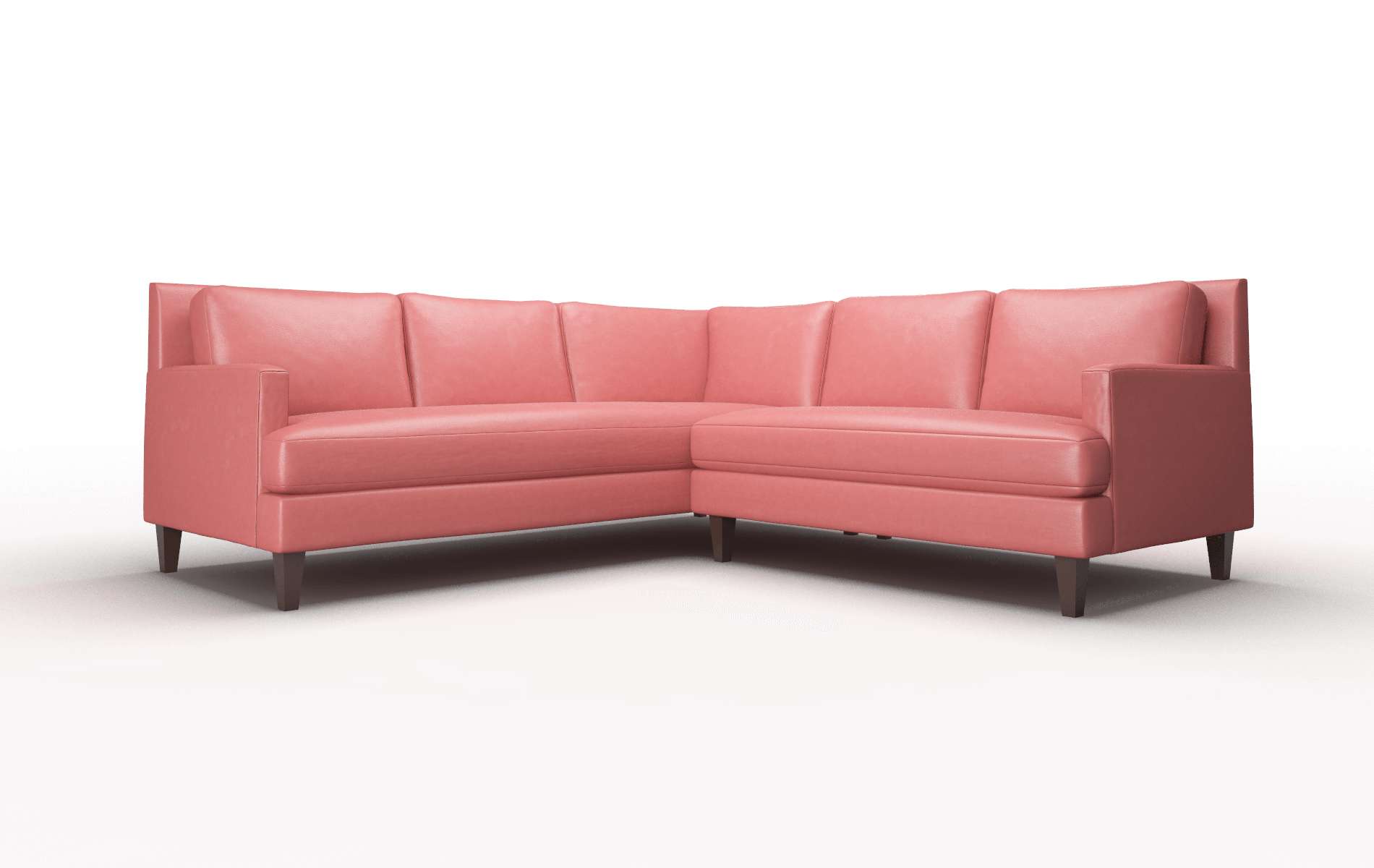 Marseille Dillion Cordovan Sectional espresso legs 1