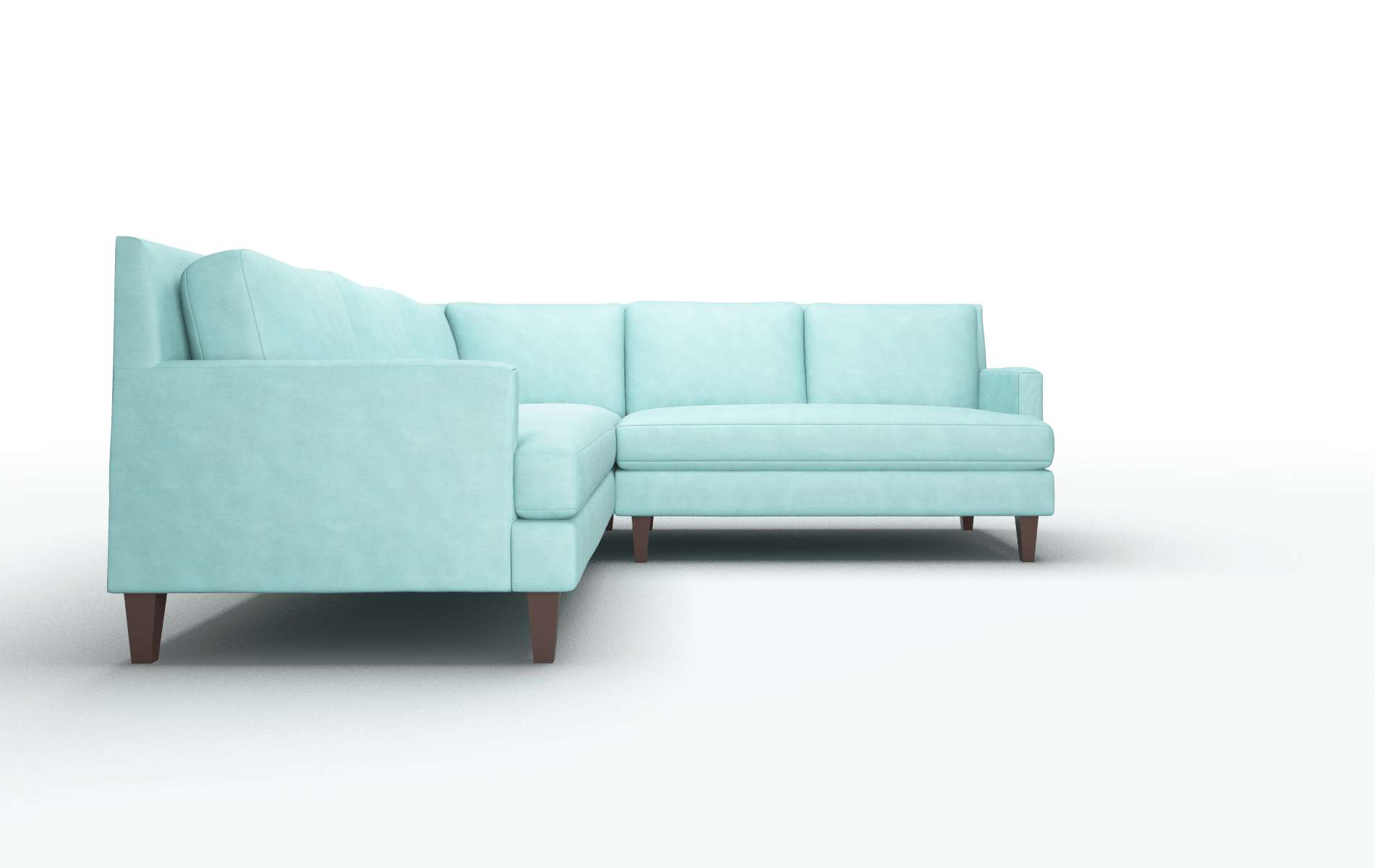 Marseille Dream_d French_blue Sectional espresso legs 2