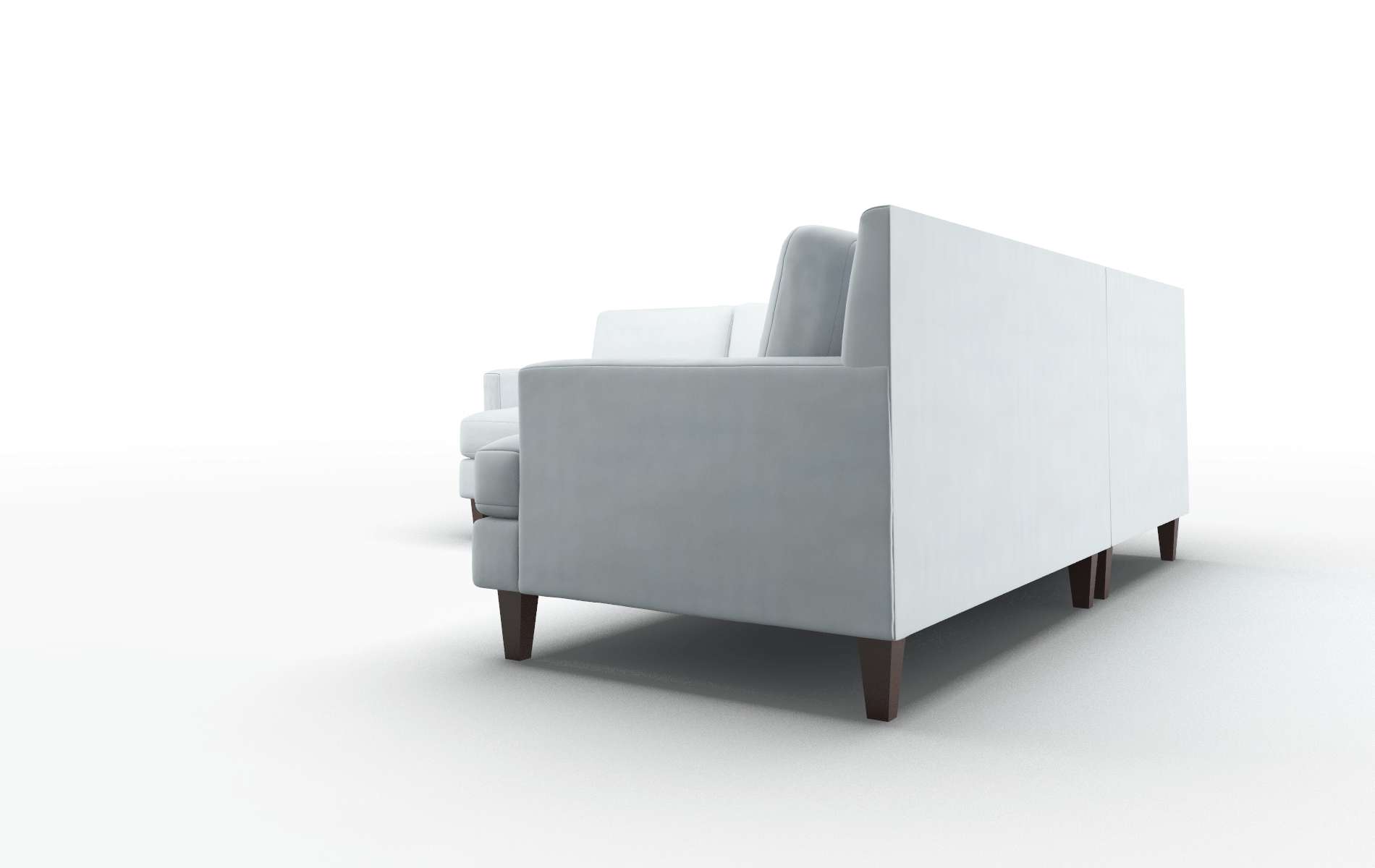 Marseille Hathaway Aqua Sectional espresso legs 4