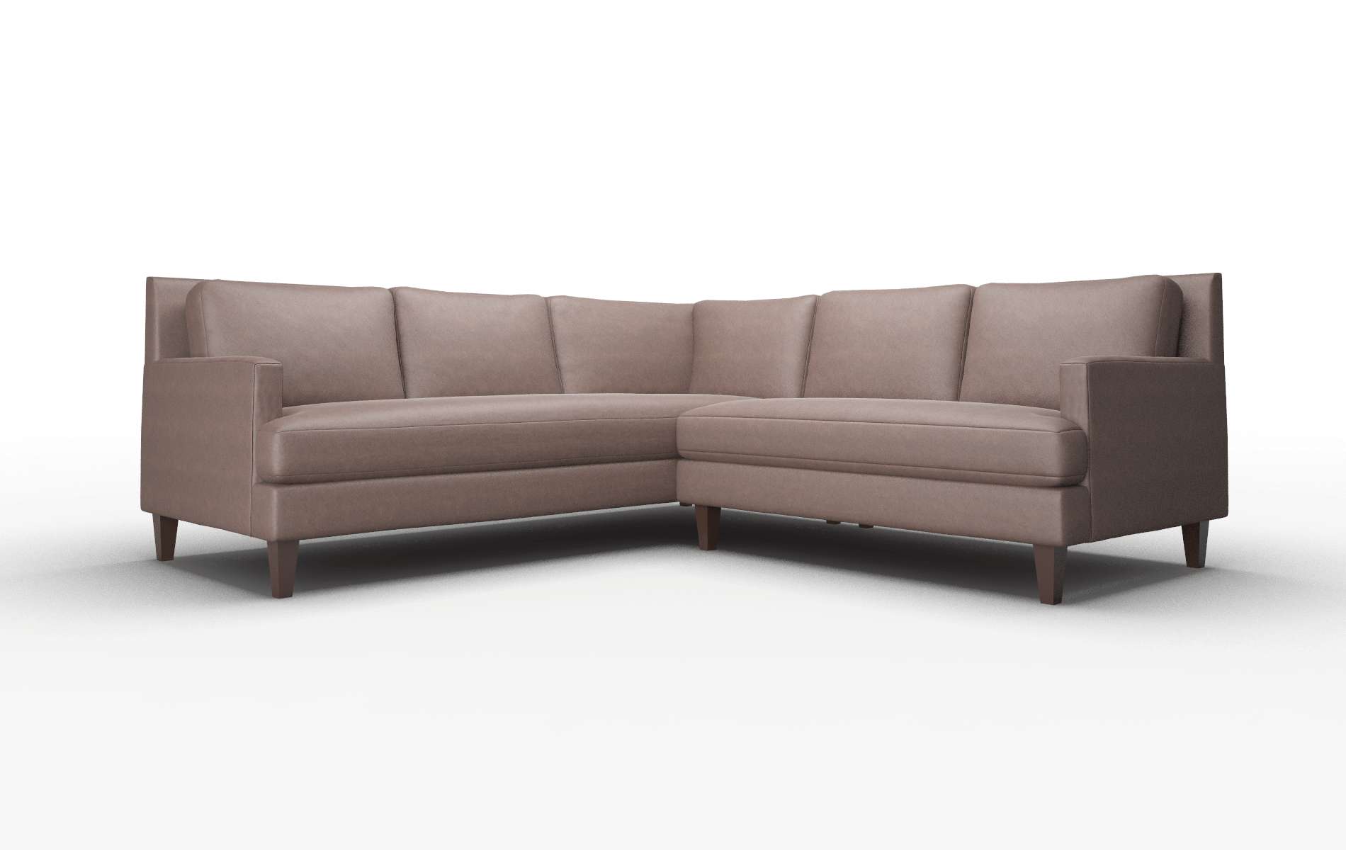 Marseille Insight Cafe Sectional espresso legs 1