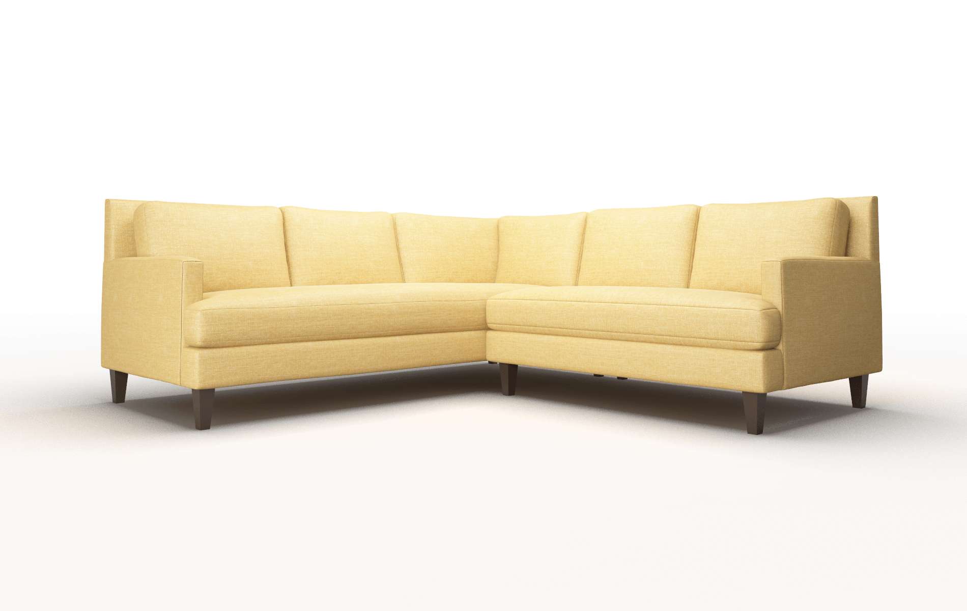 Marseille Insight Citronella Sectional espresso legs 1