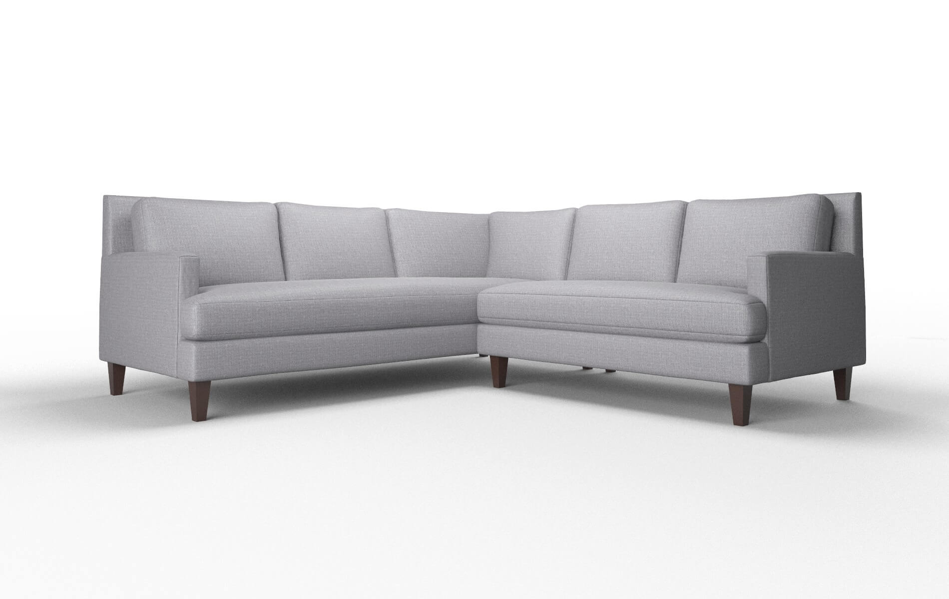 Marseille Insight Denim Sectional espresso legs 1