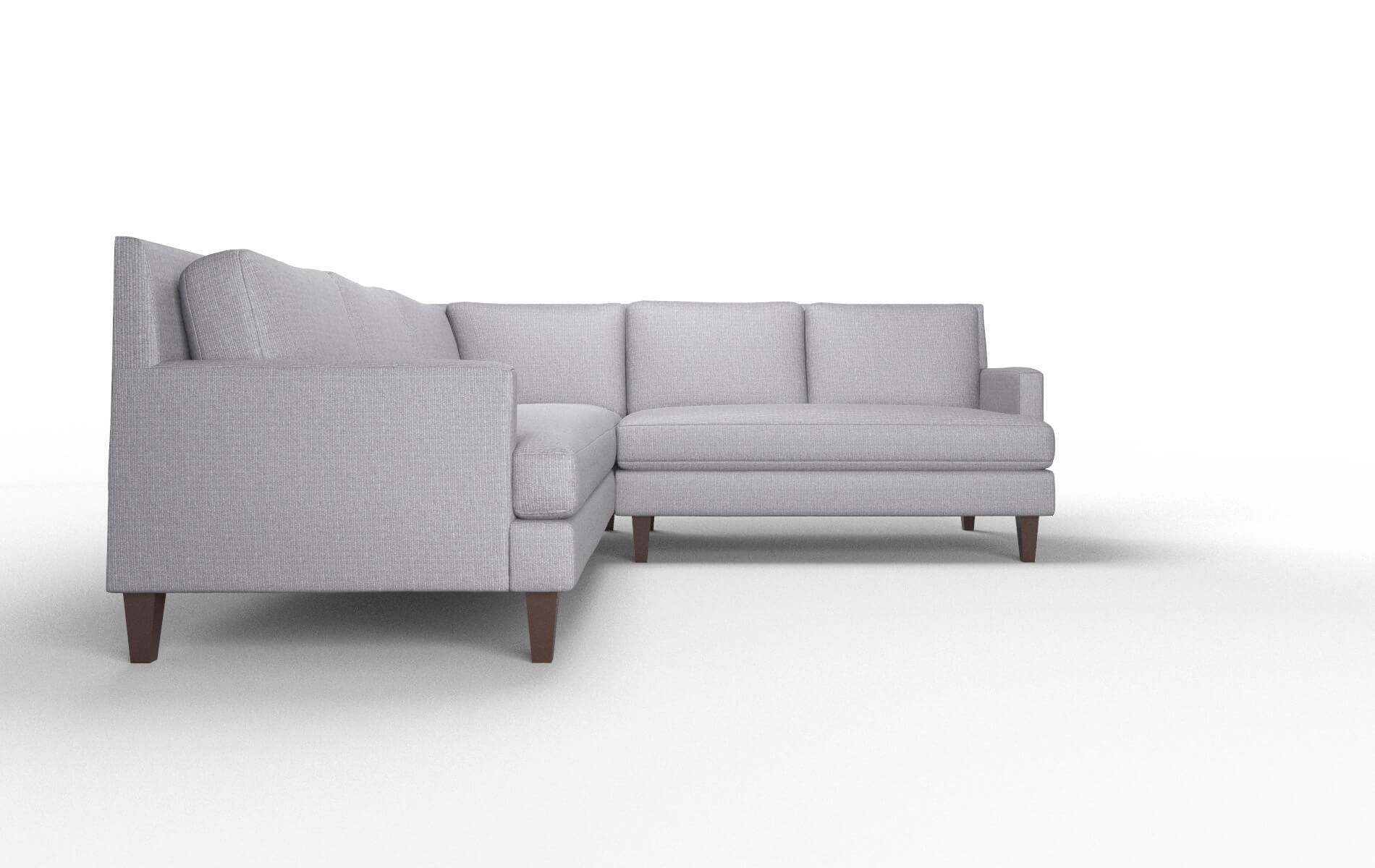 Marseille Insight Denim Sectional espresso legs 2