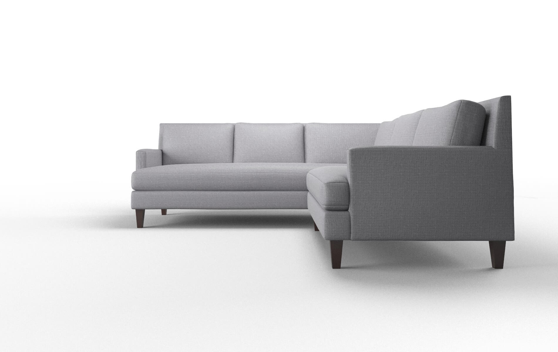 Marseille Insight Denim Sectional espresso legs 5