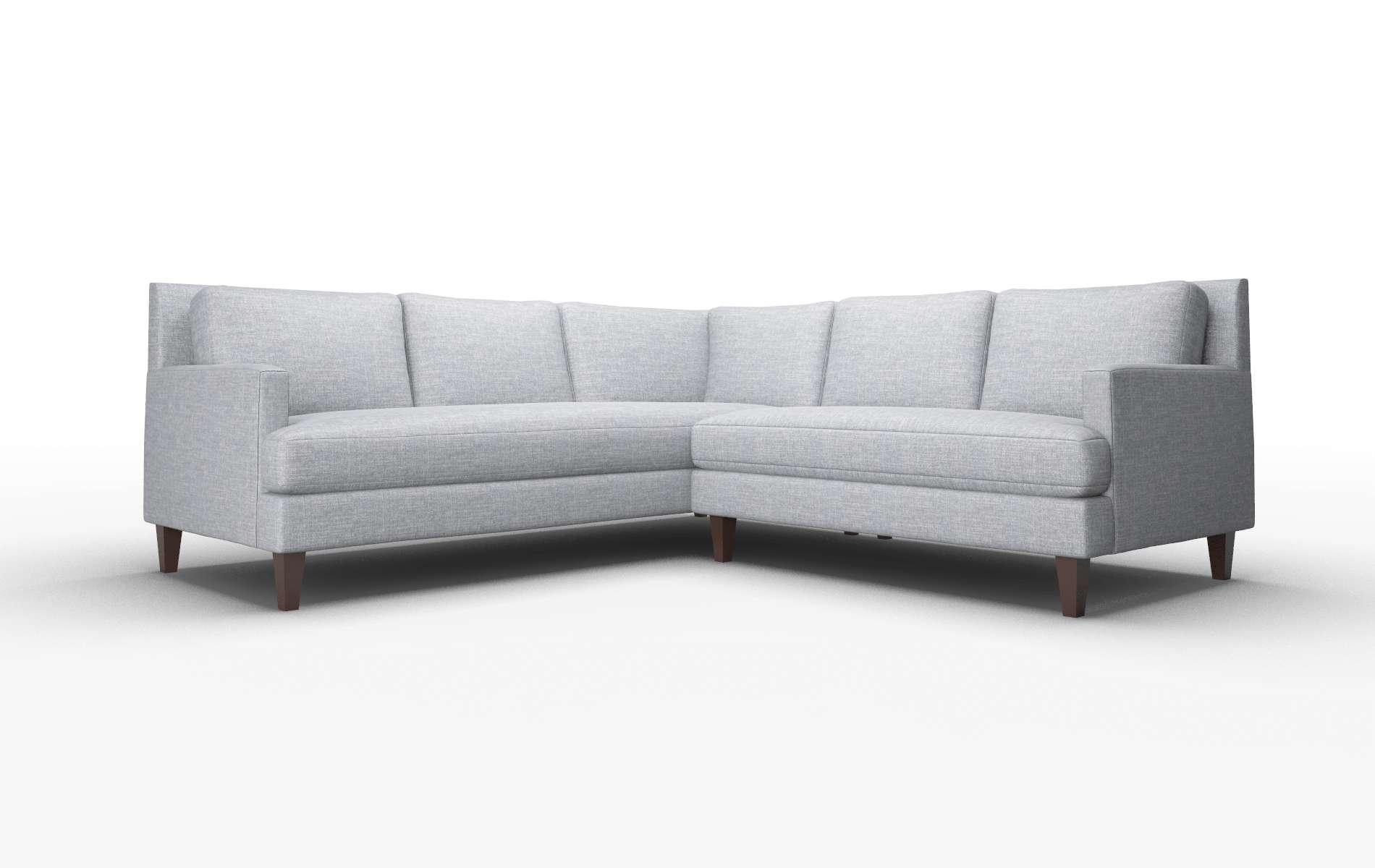 Marseille Keylargo Ash Sectional espresso legs 1