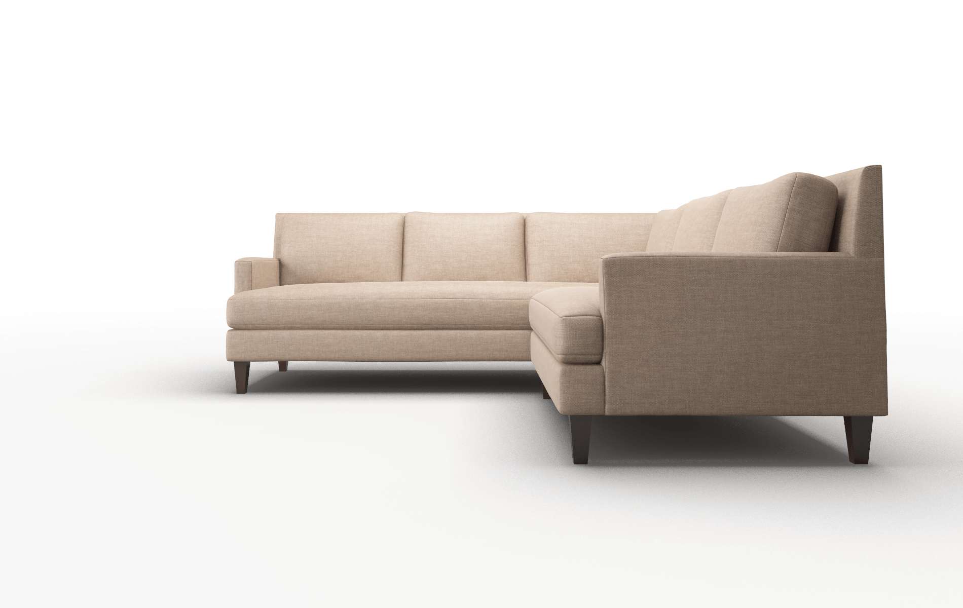 Marseille Keylargo Mink Sectional espresso legs 5