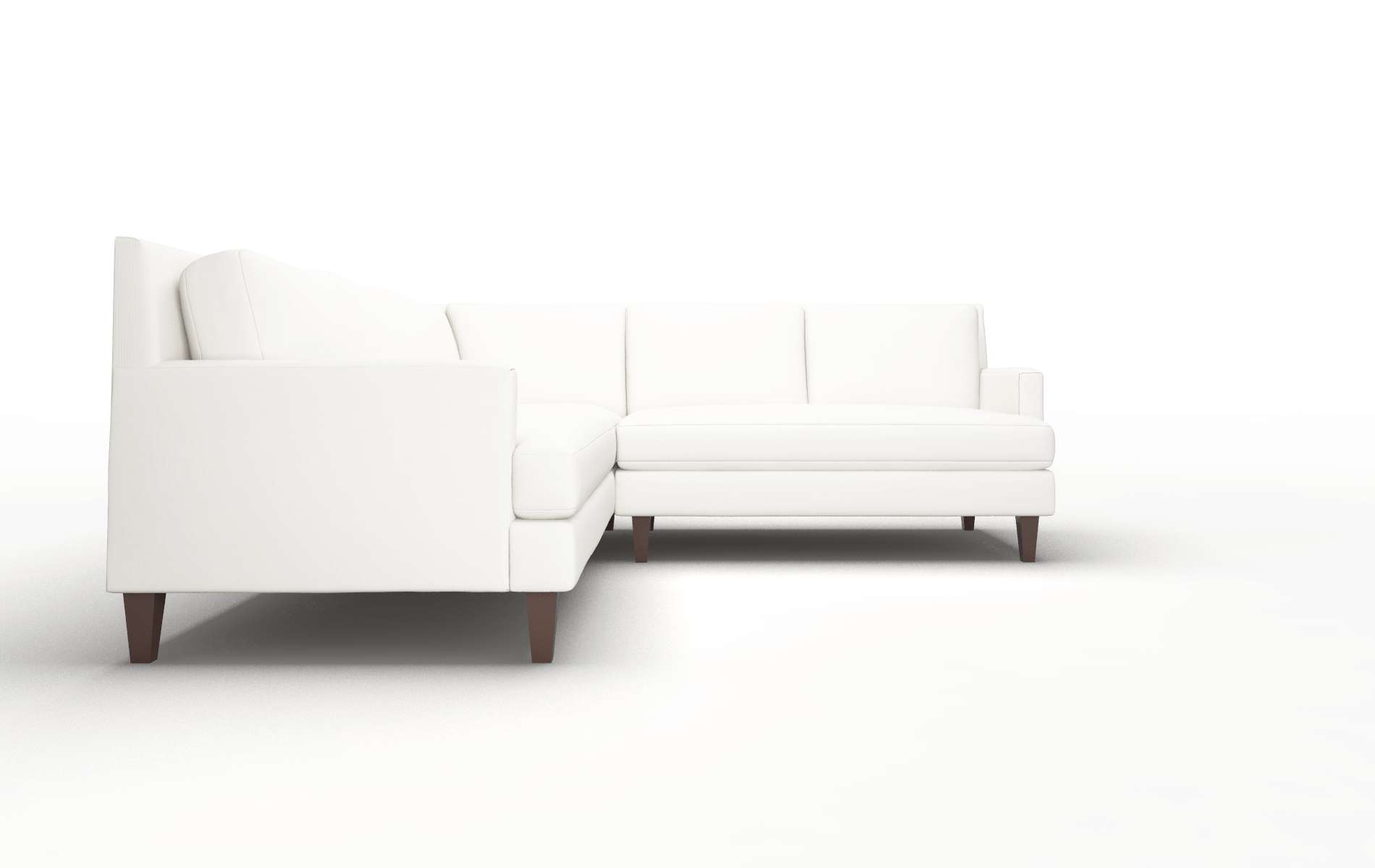 Marseille Keylargo Oatmeal Sectional espresso legs 2