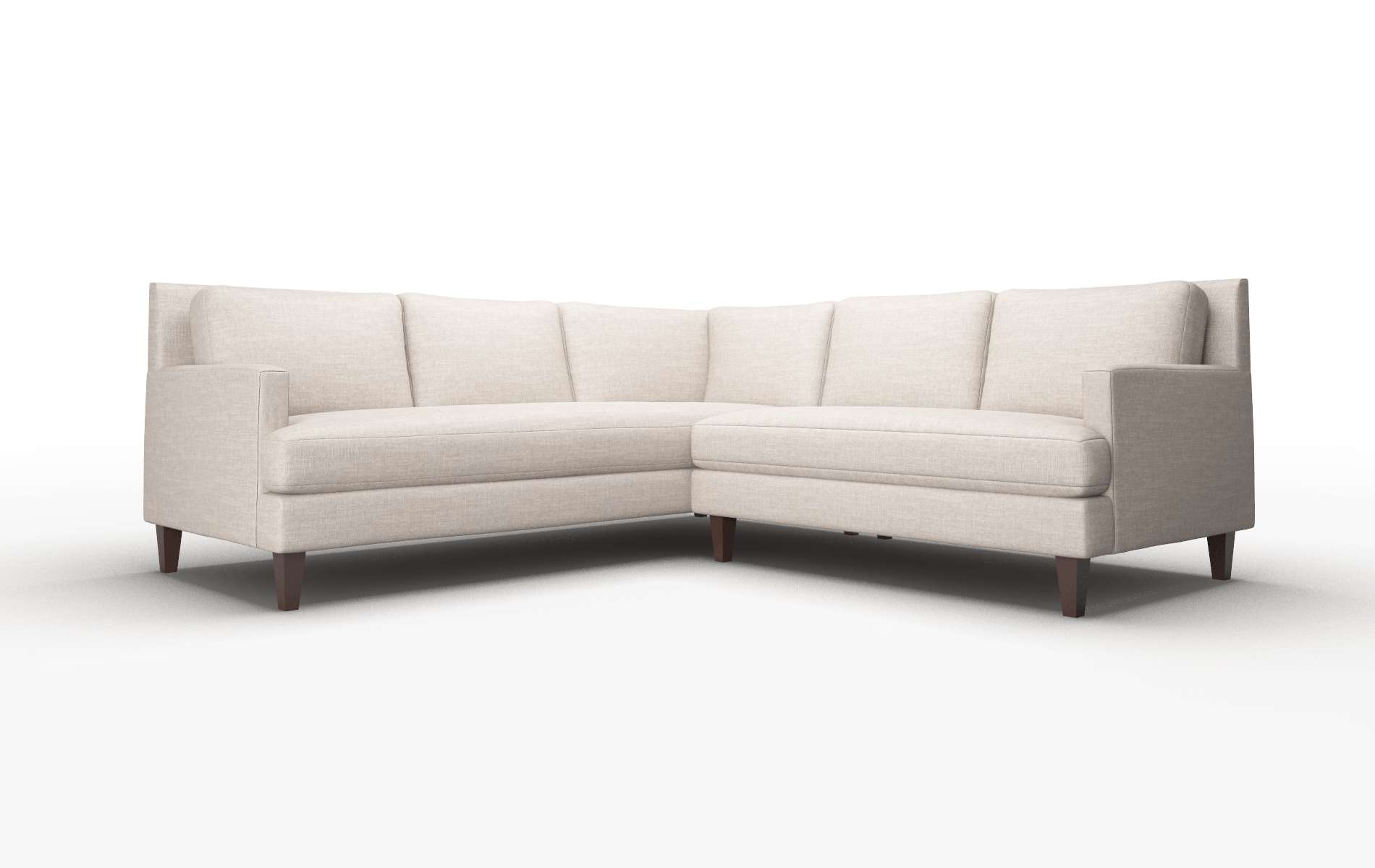 Marseille Keylargo Pumice Sectional espresso legs 1