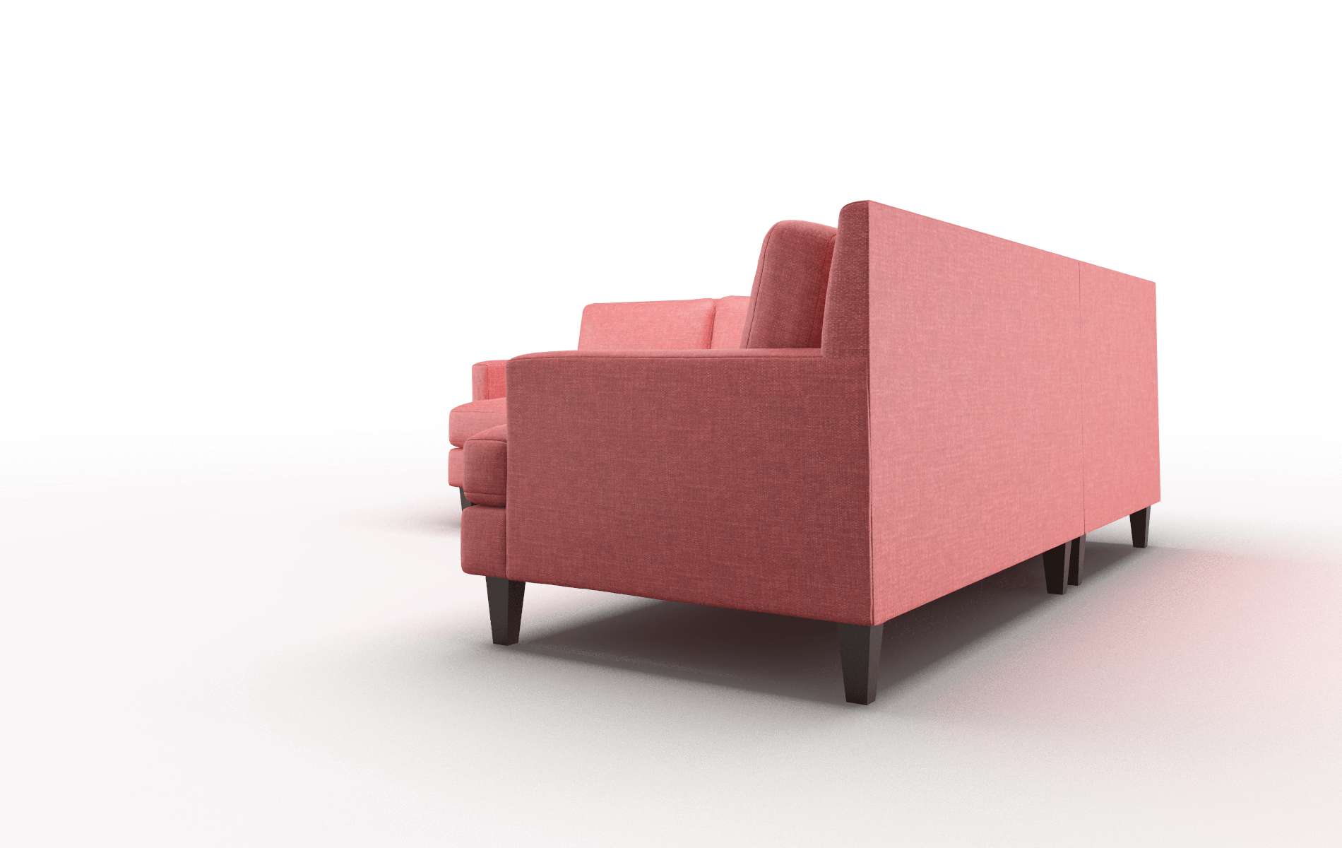Marseille Keylargo Ruby Sectional espresso legs 4