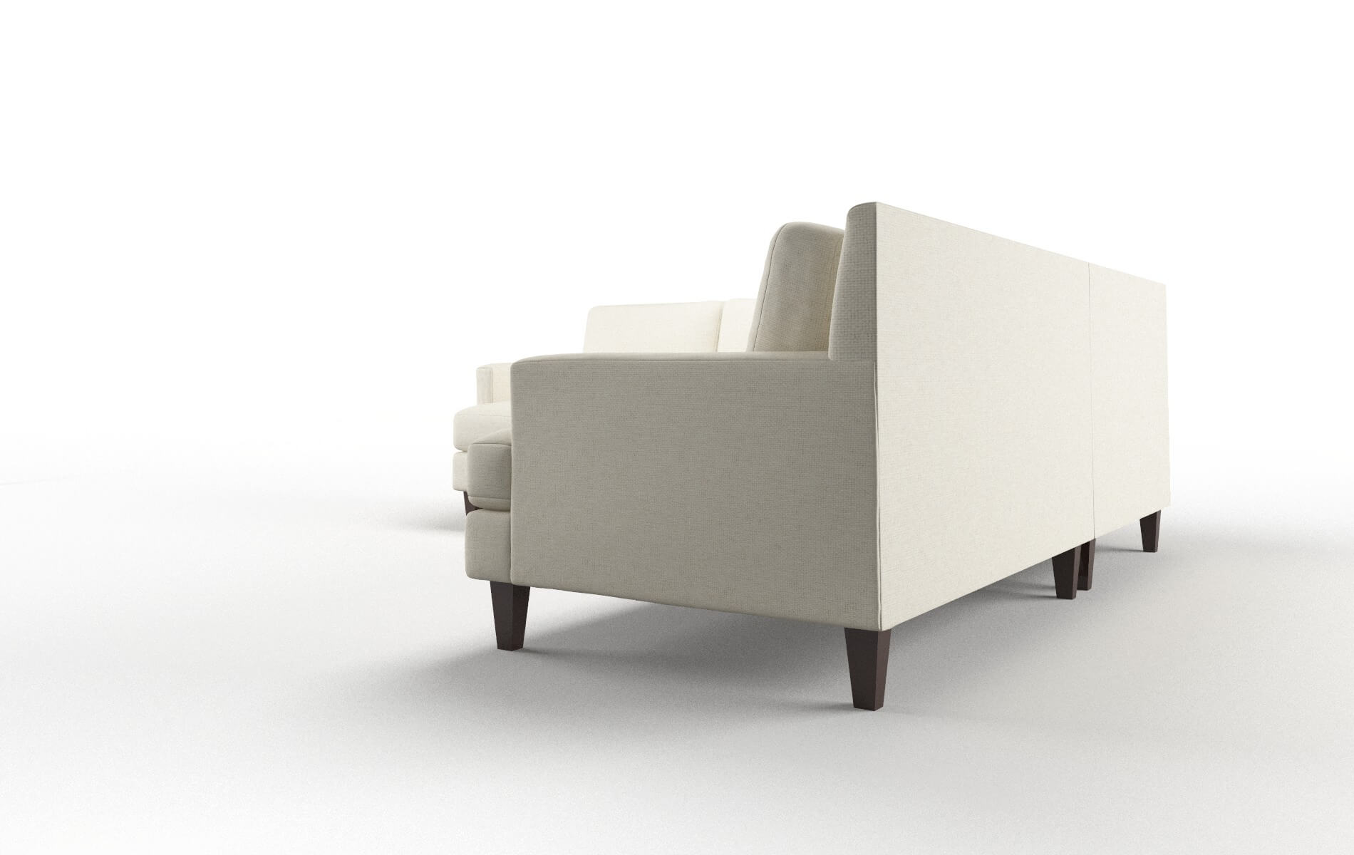 Marseille Lana Sand Sectional espresso legs 4