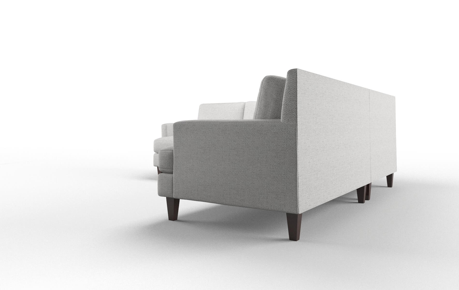 Marseille Malibu Dove Sectional espresso legs 4