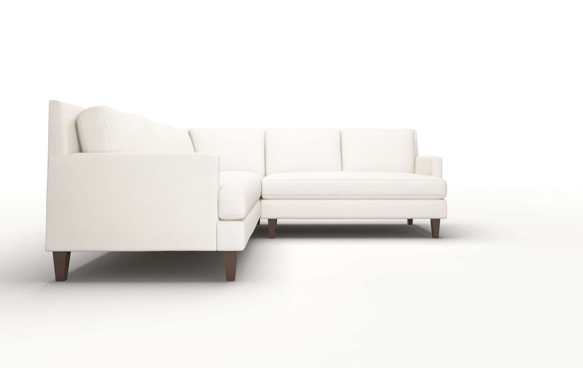 Marseille Malibu Linen Sectional espresso legs 2
