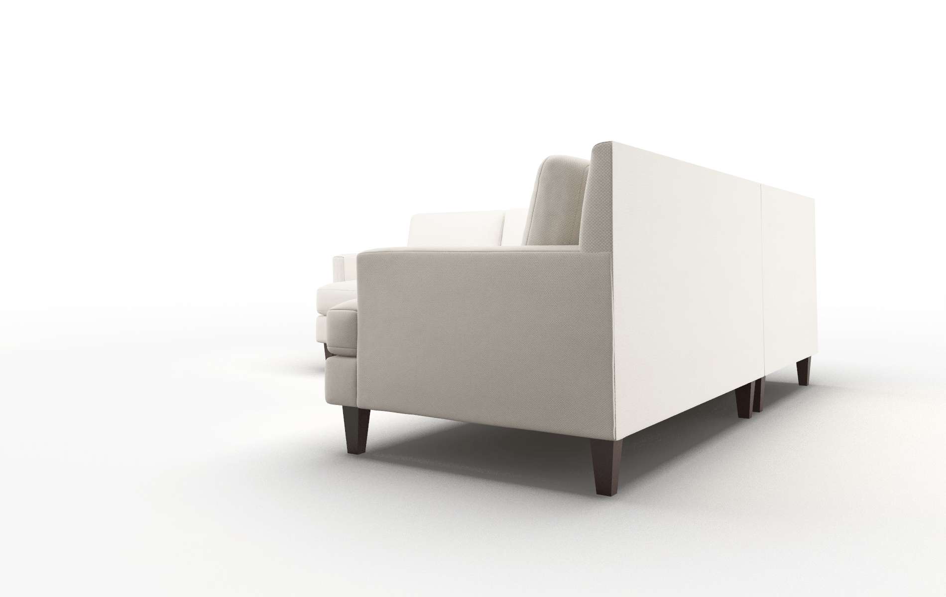 Marseille Malibu Linen Sectional espresso legs 4