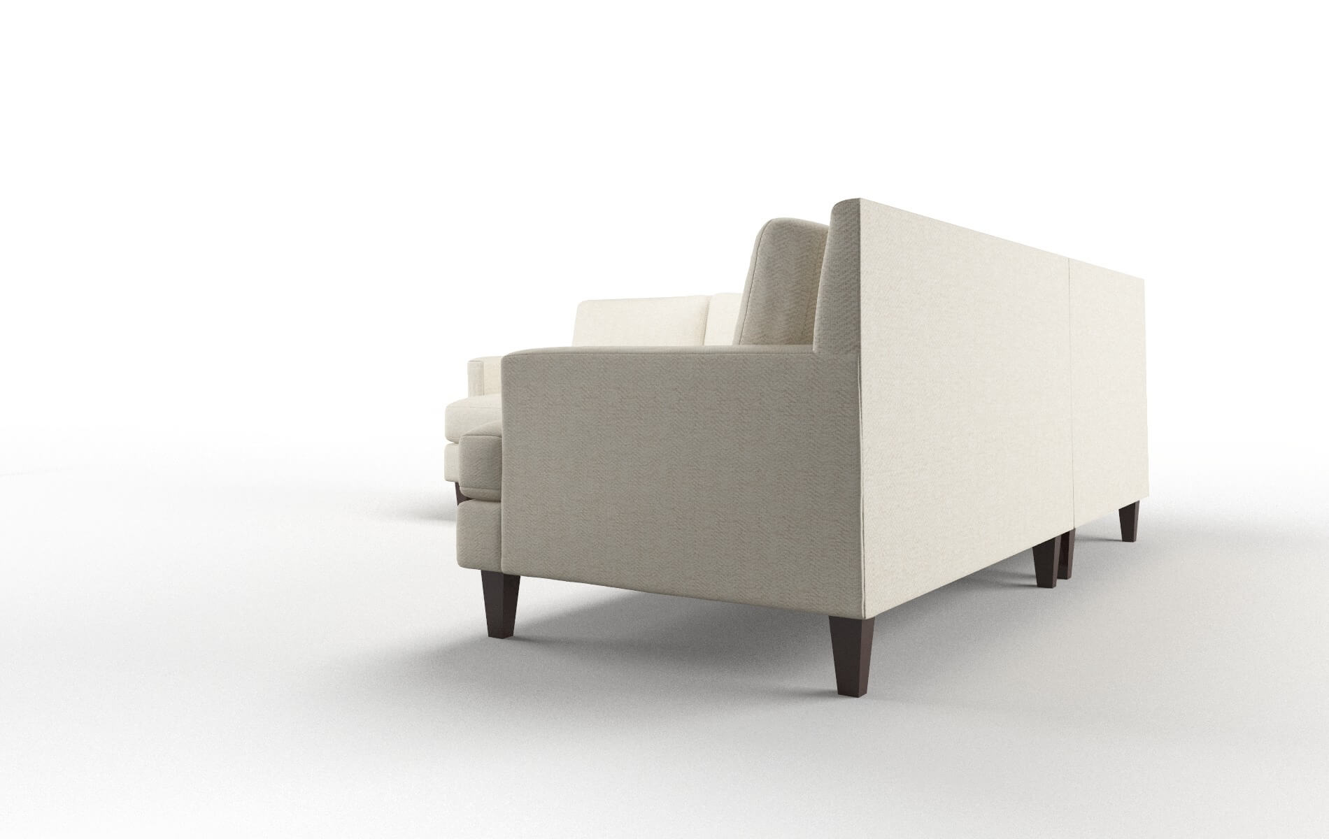 Marseille Malibu Sand Sectional espresso legs 4
