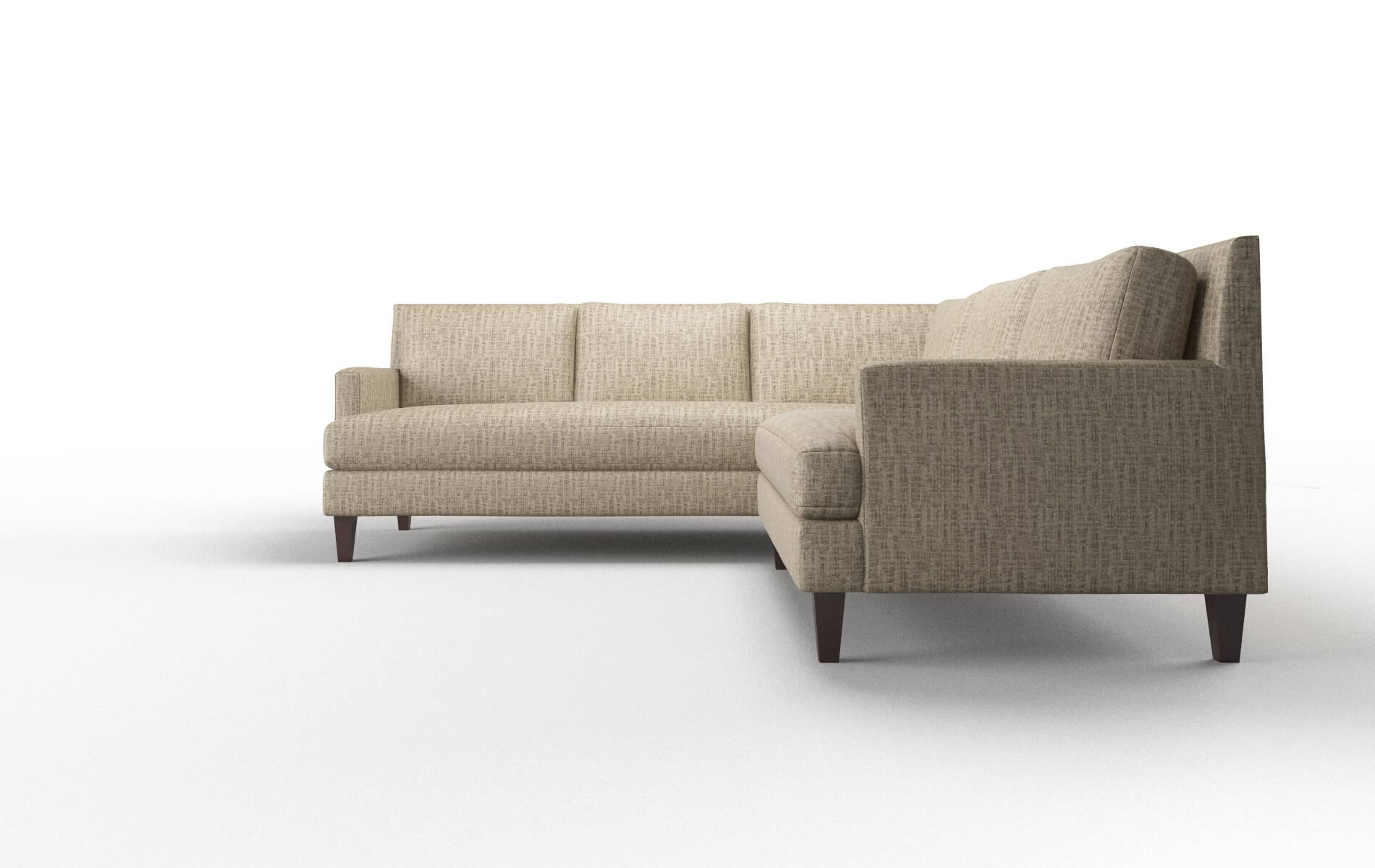 Marseille Marcy Camel Sectional espresso legs 5
