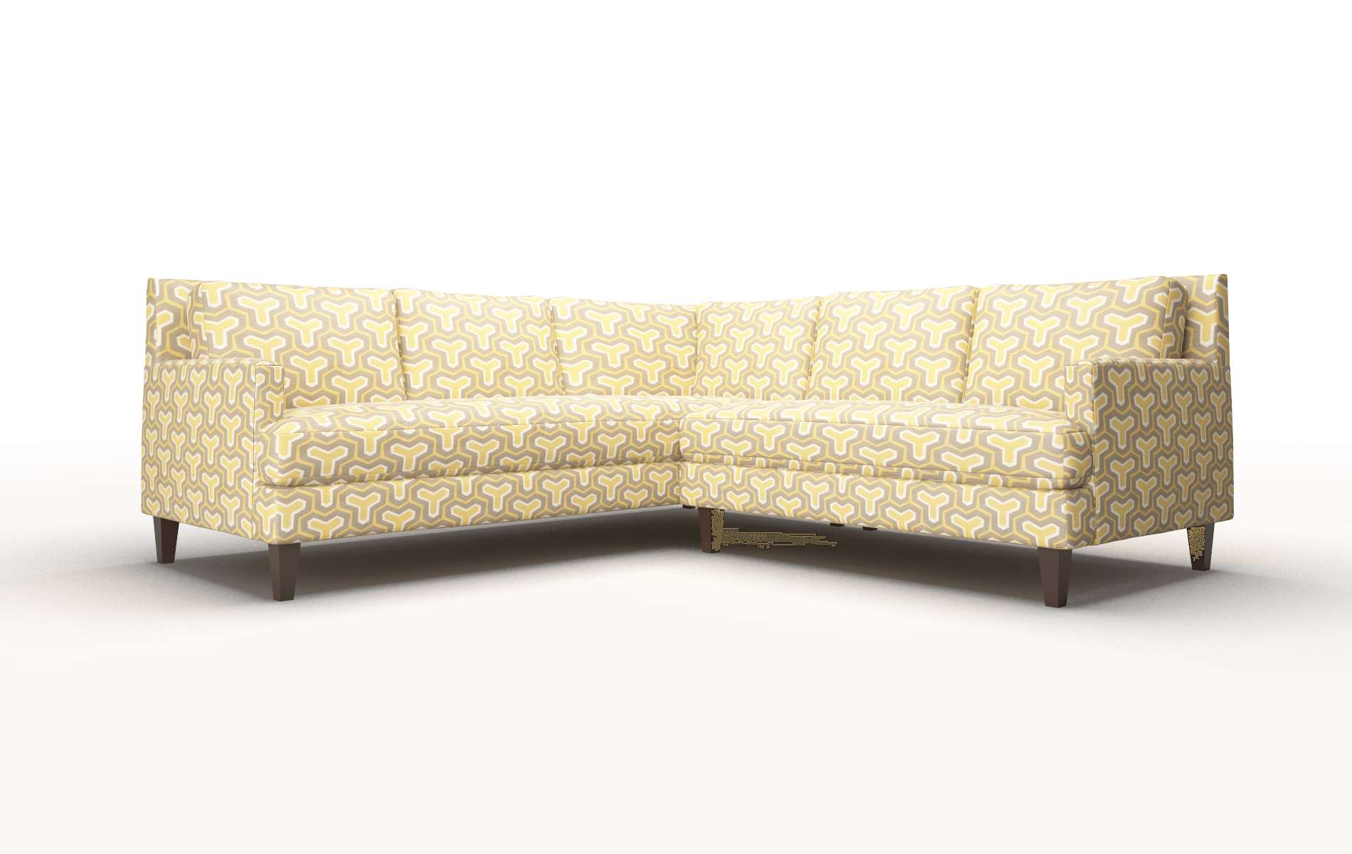 Marseille Merci dijon Sectional Espresso Legs  1
