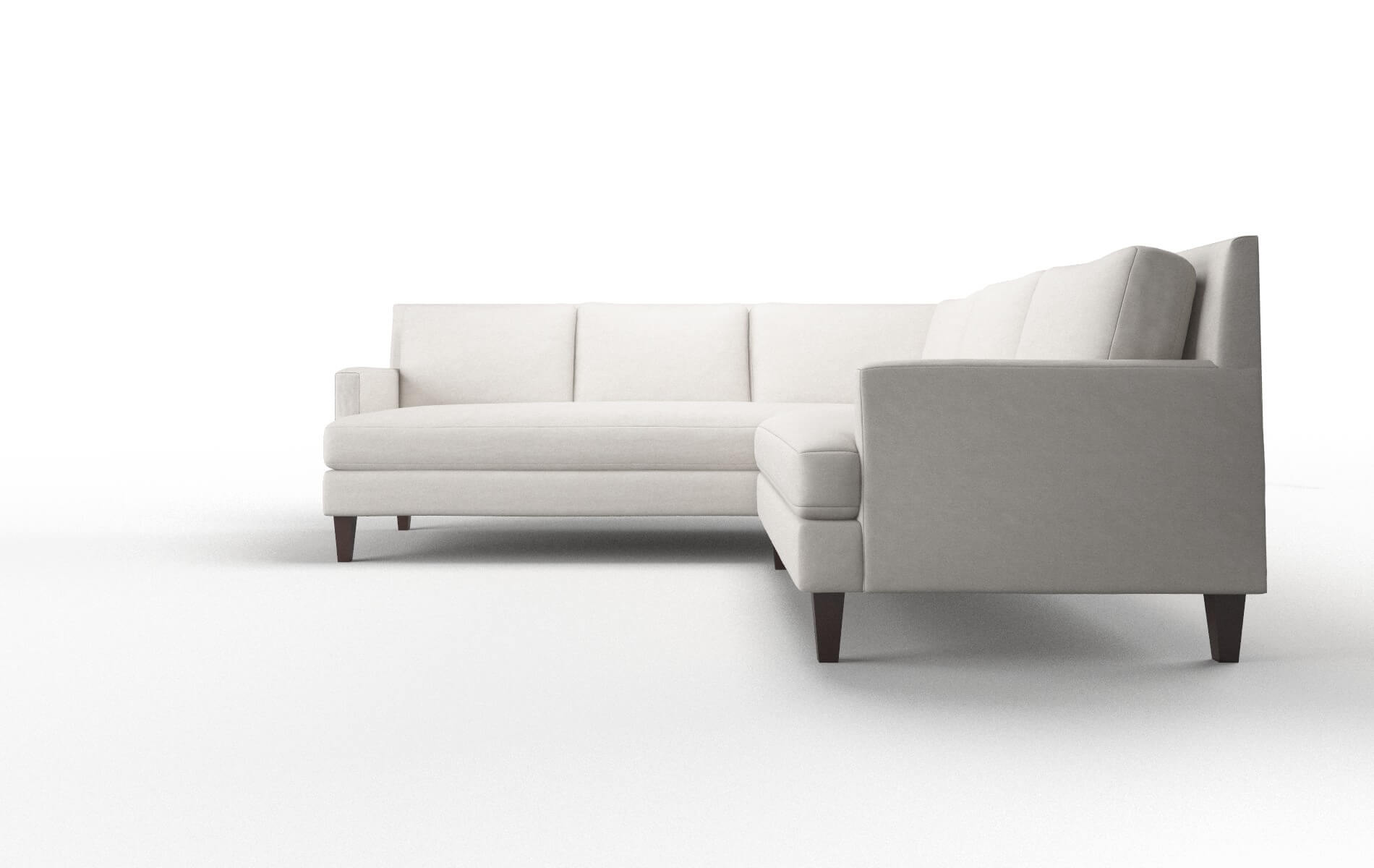 Marseille Noble Grey Sectional espresso legs 5