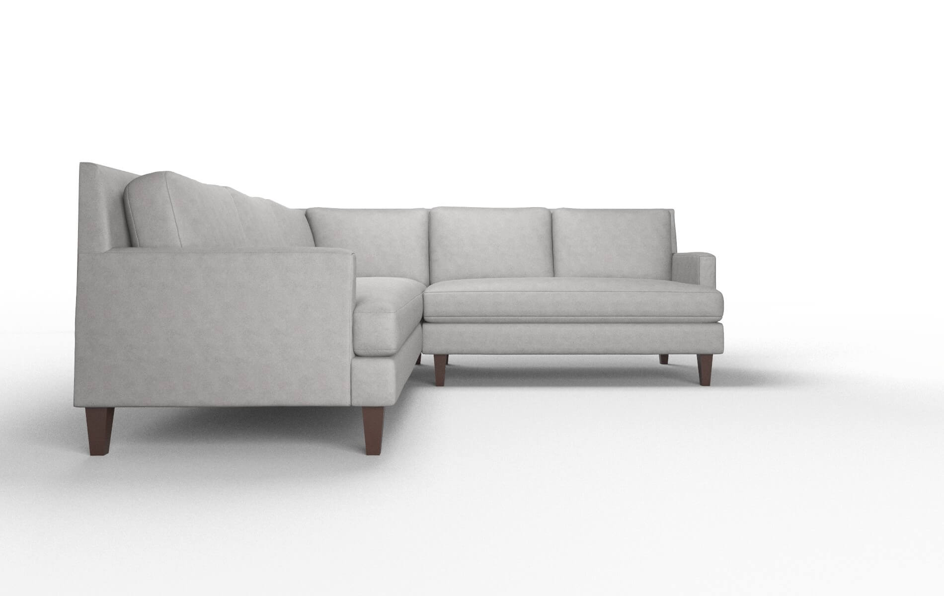 Marseille Noble Smoke Sectional espresso legs 2