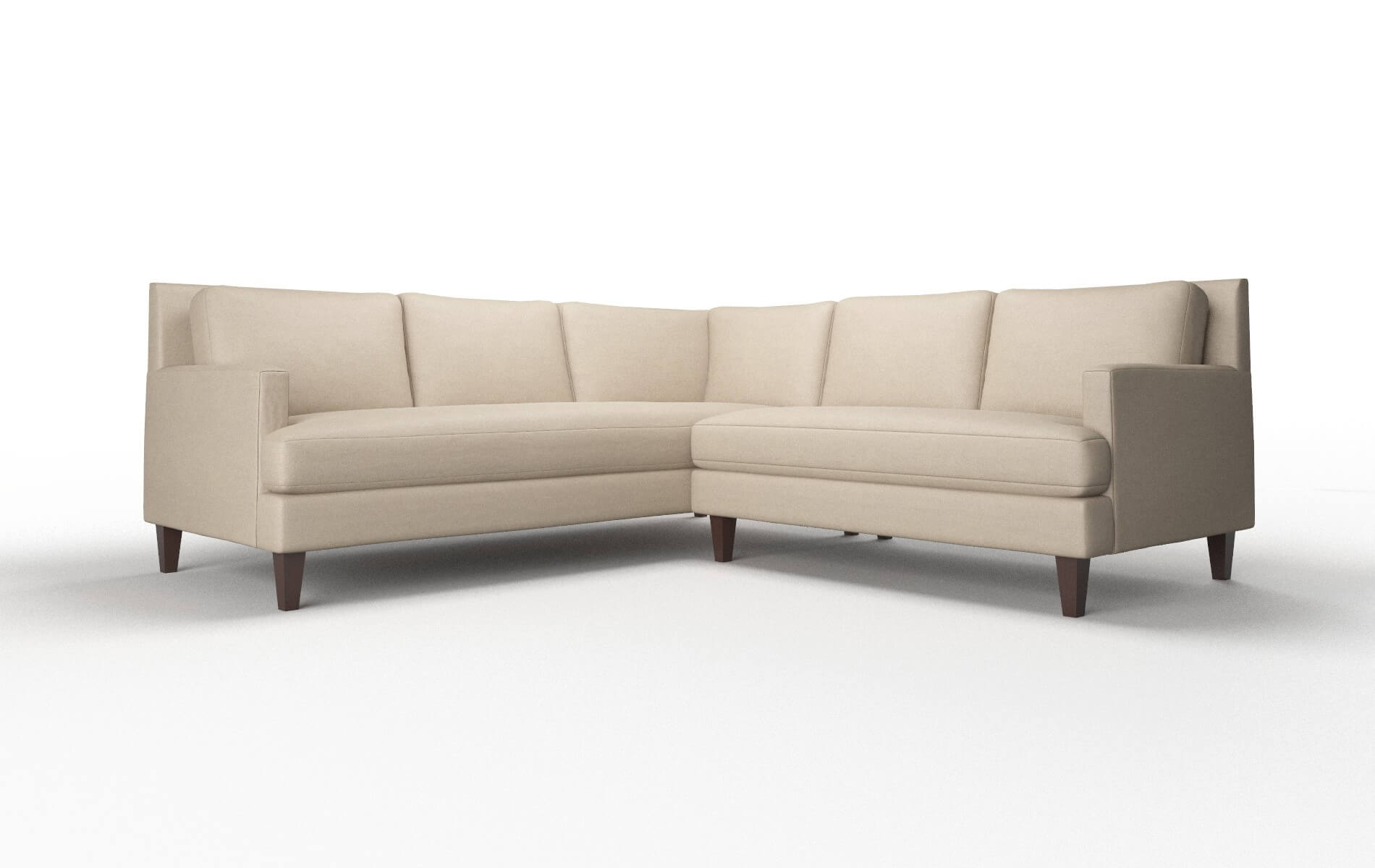 Marseille Oakley taupe Sectional Espresso Legs  1