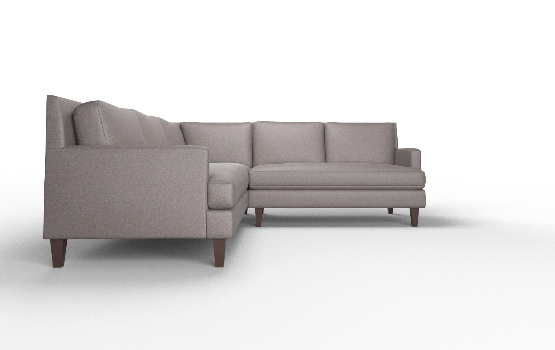 Marseille Oscar Chocolate Sectional espresso legs 2