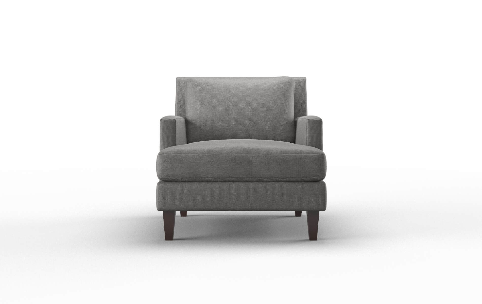 Marseille Oscar Grey Chair espresso legs 1